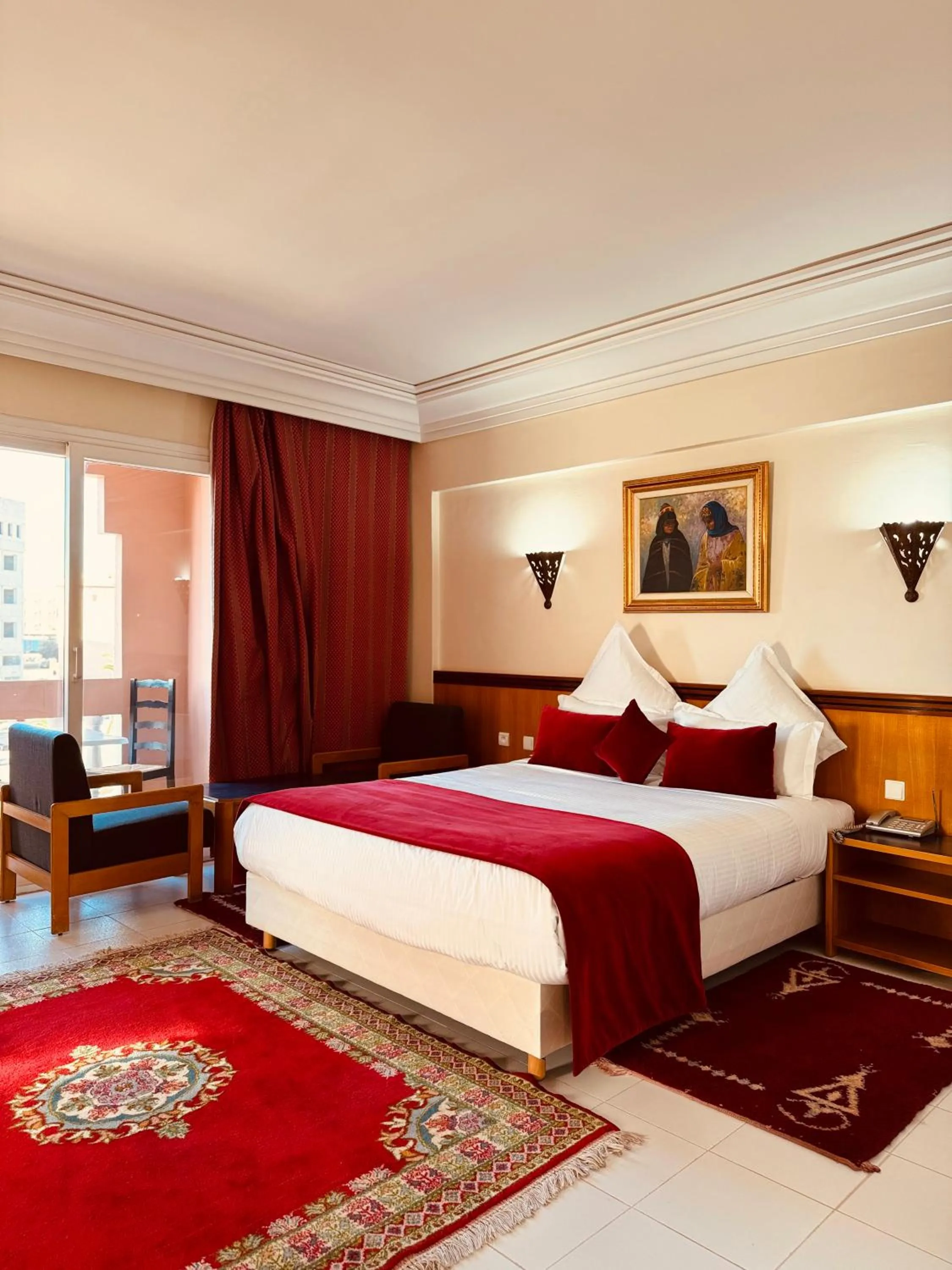 Bed in Hotel Idou Tiznit