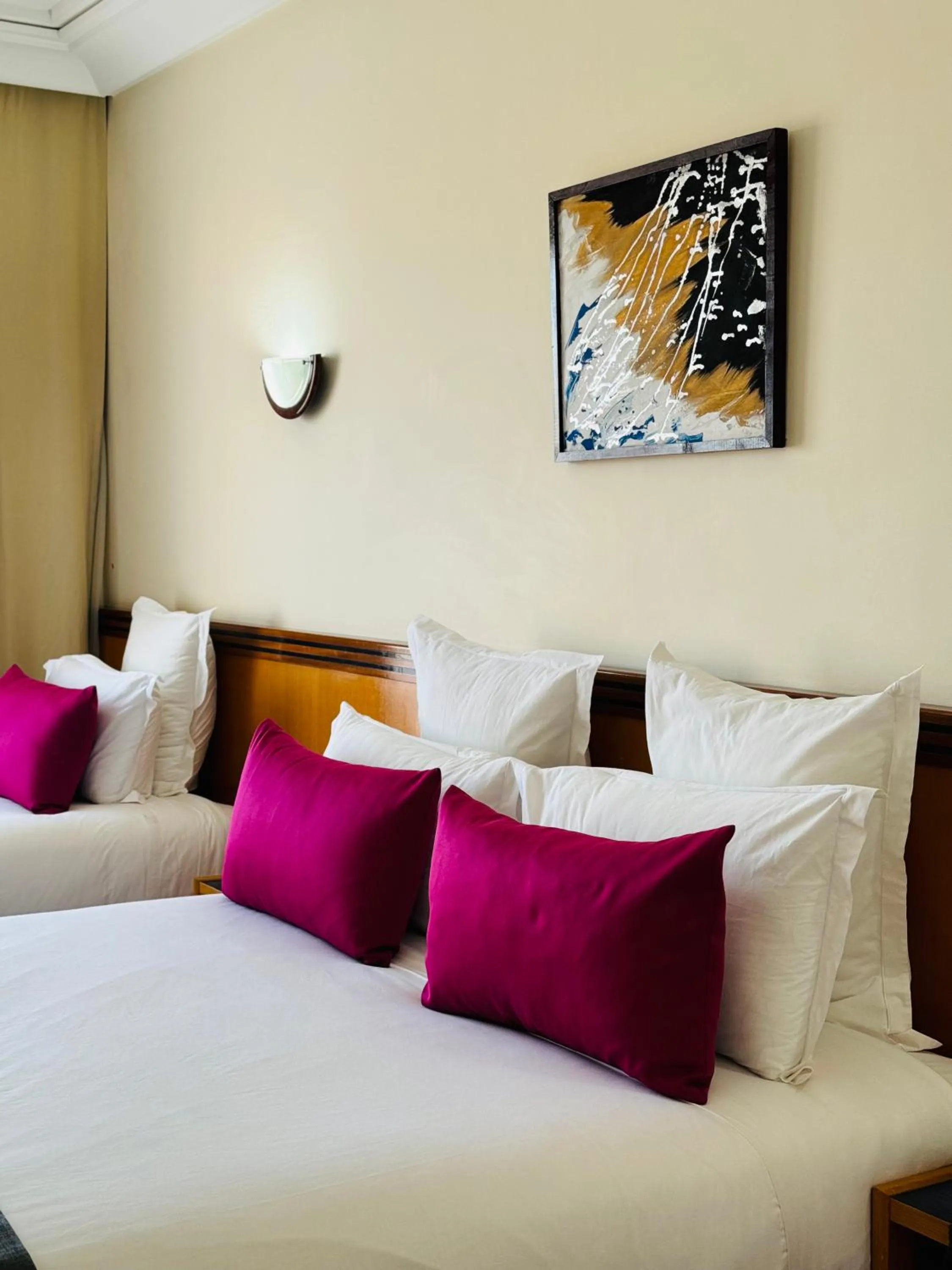 Bed in Hotel Idou Tiznit