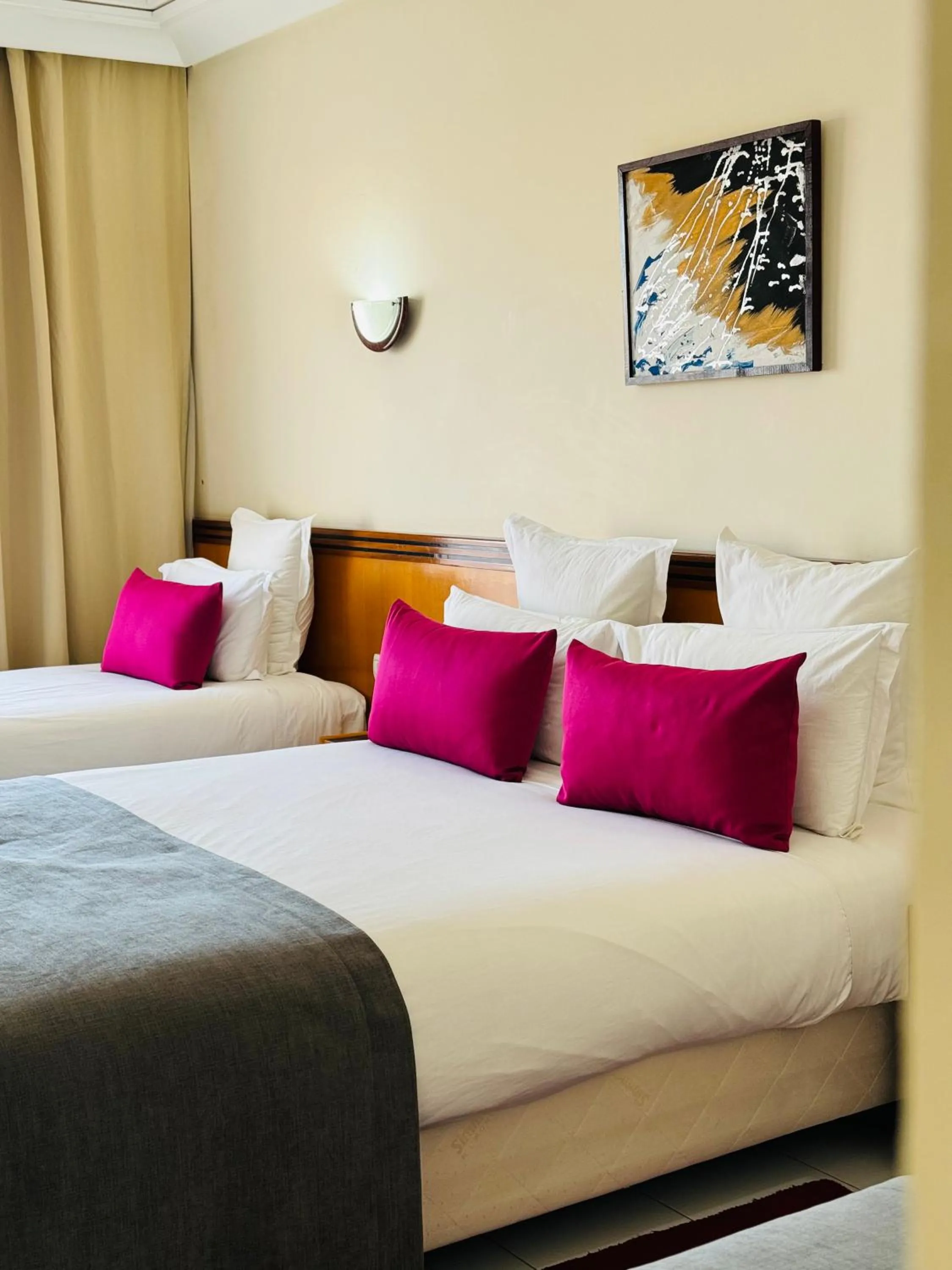 Bed in Hotel Idou Tiznit