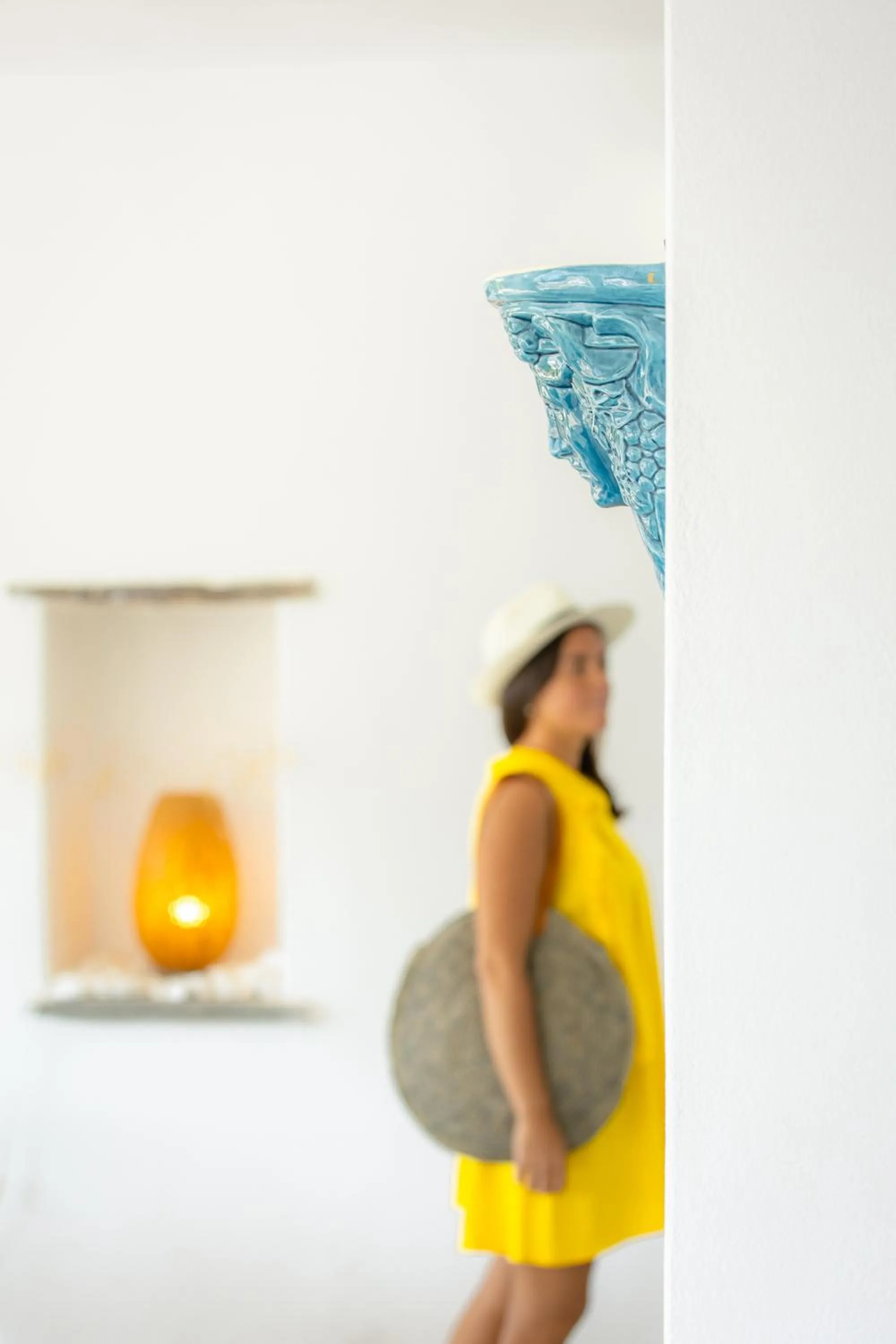 Living room in Akrotiri Hotel