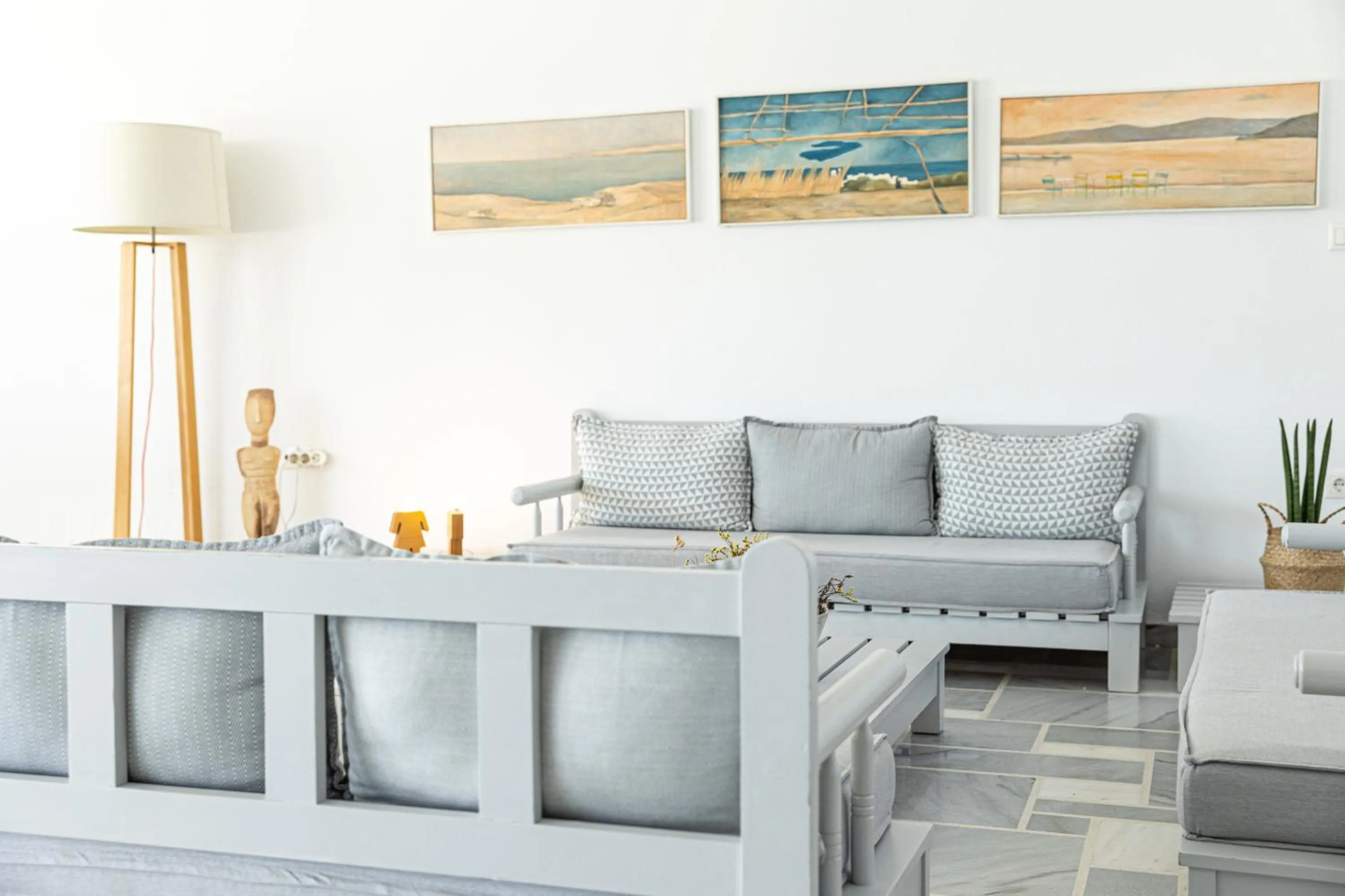 Living room in Akrotiri Hotel