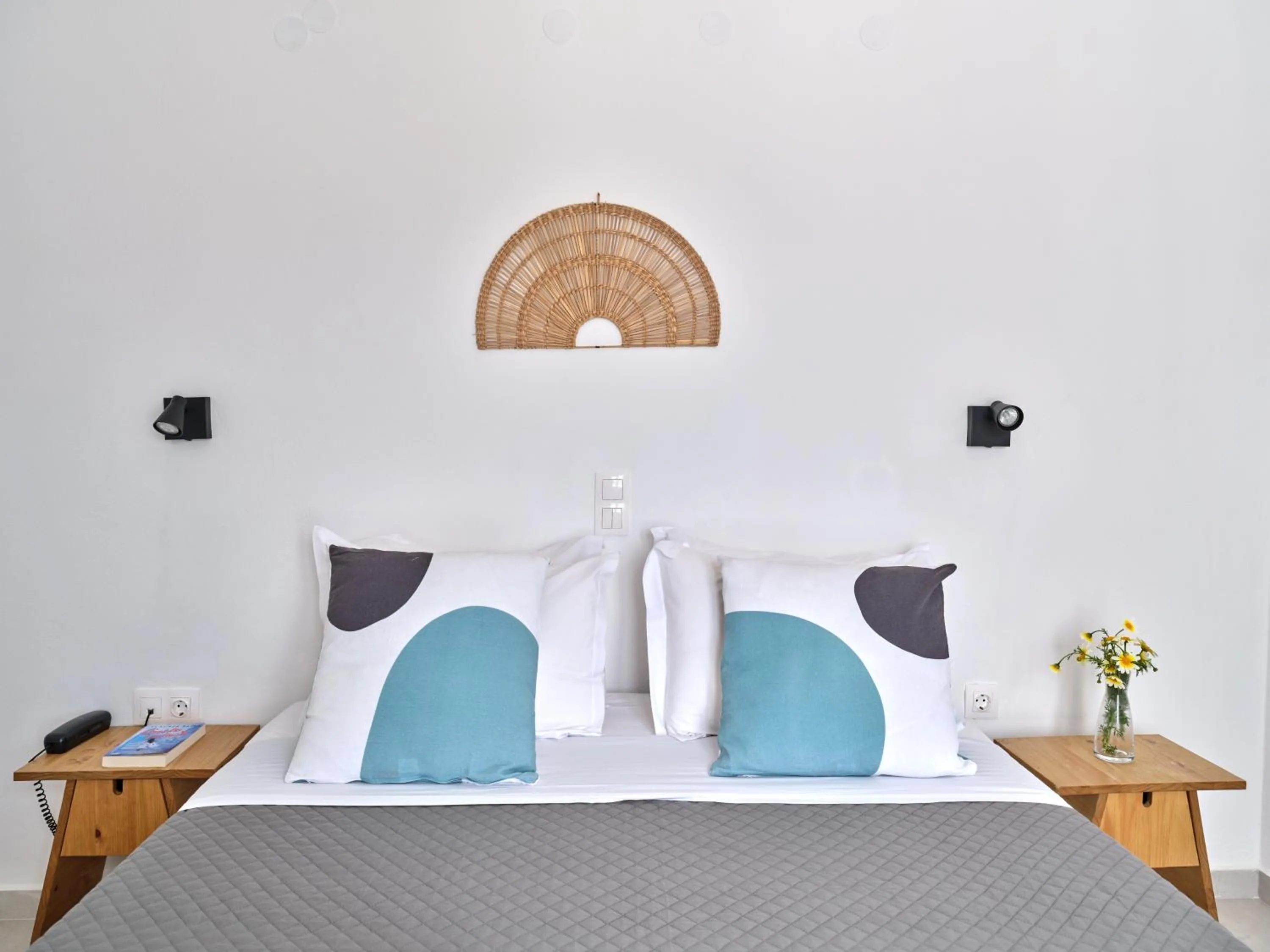 Bed in Akrotiri Hotel