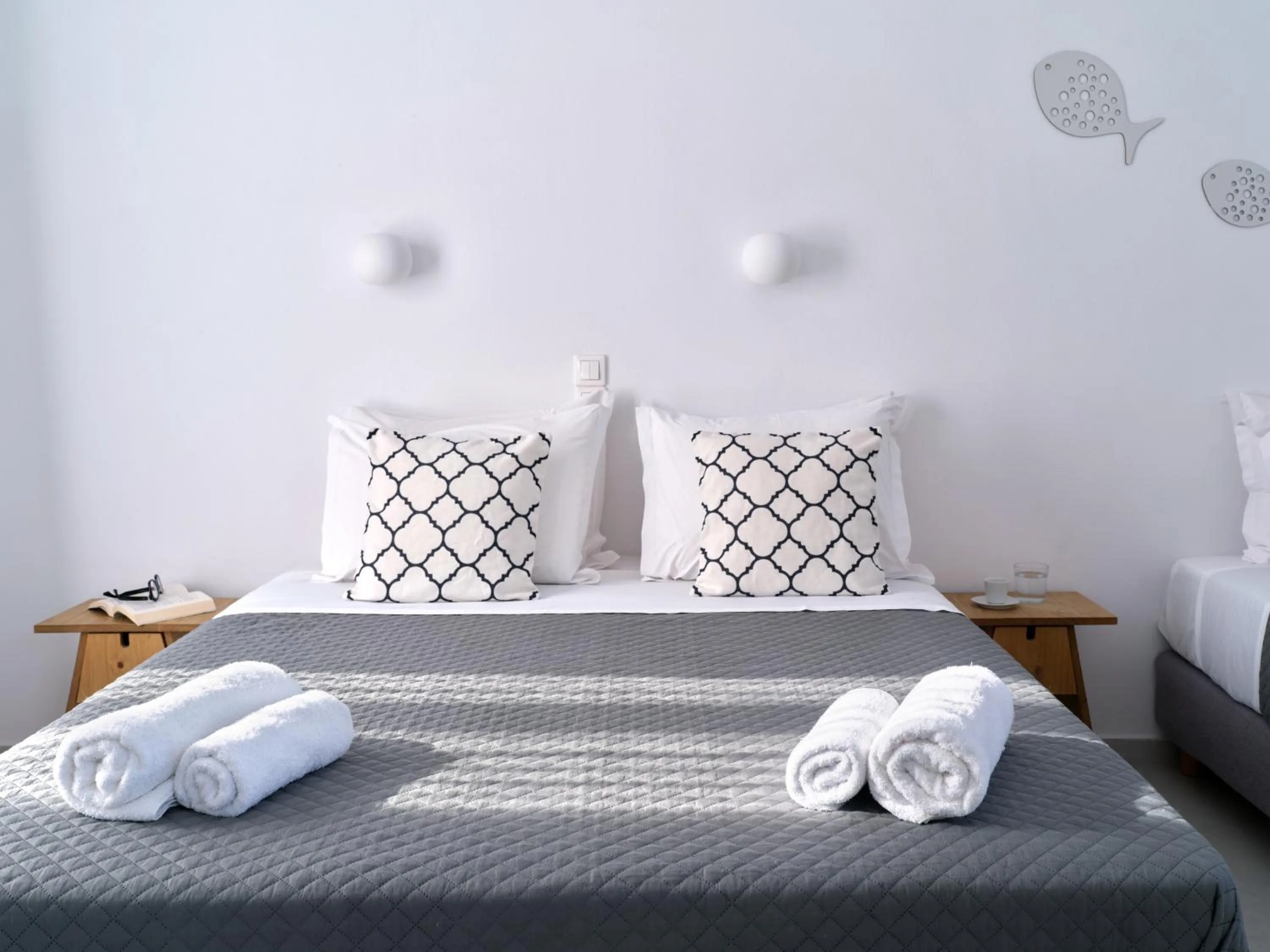 Bed in Akrotiri Hotel