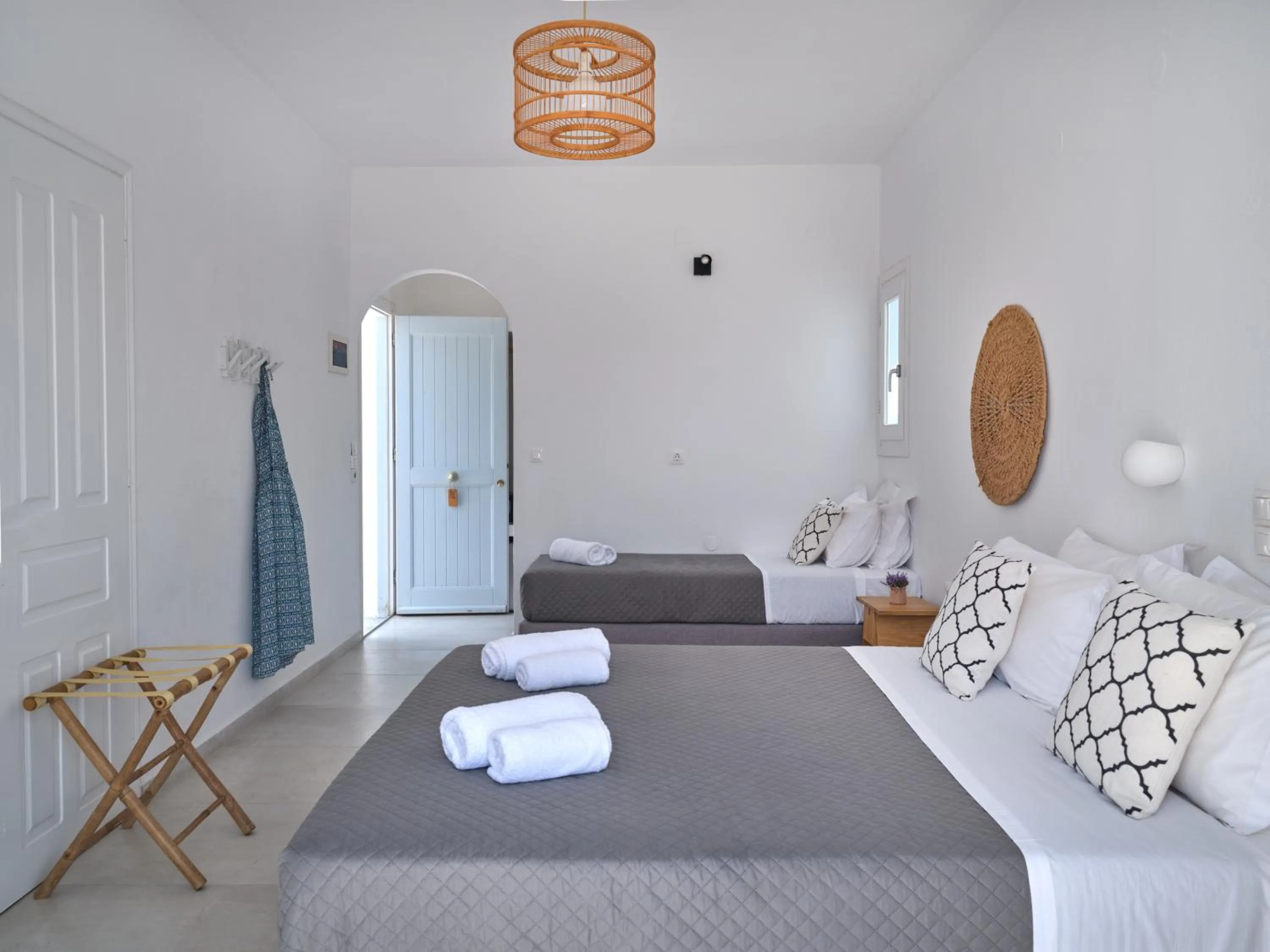 Bed in Akrotiri Hotel