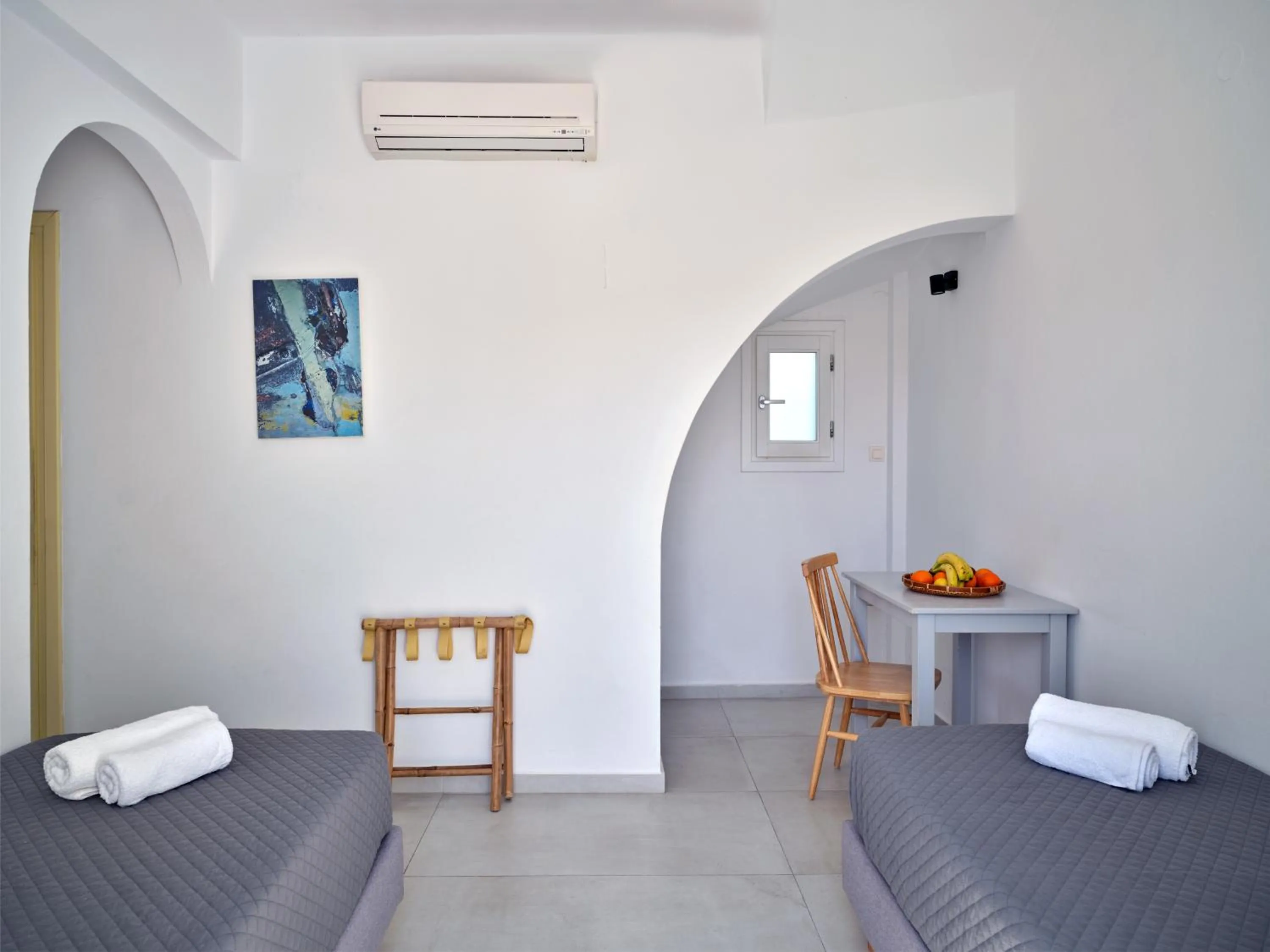 Bed in Akrotiri Hotel