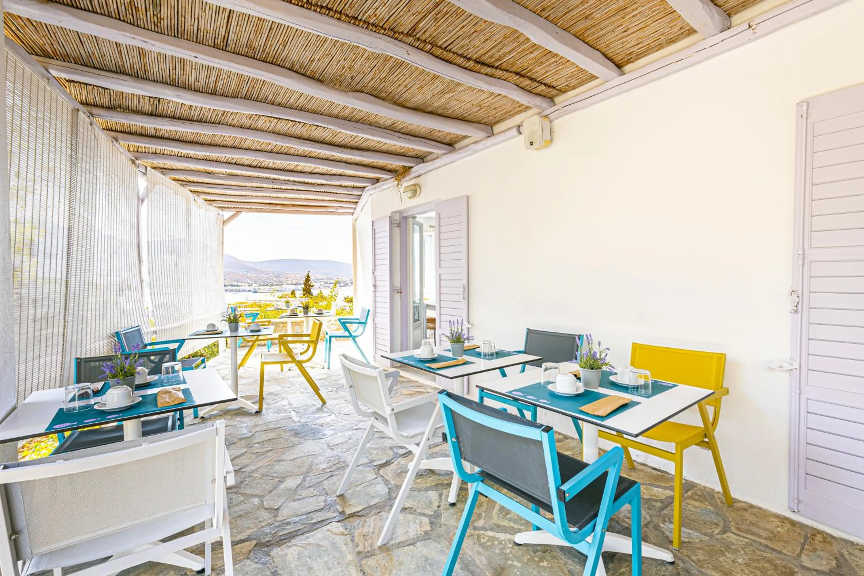 Patio in Akrotiri Hotel