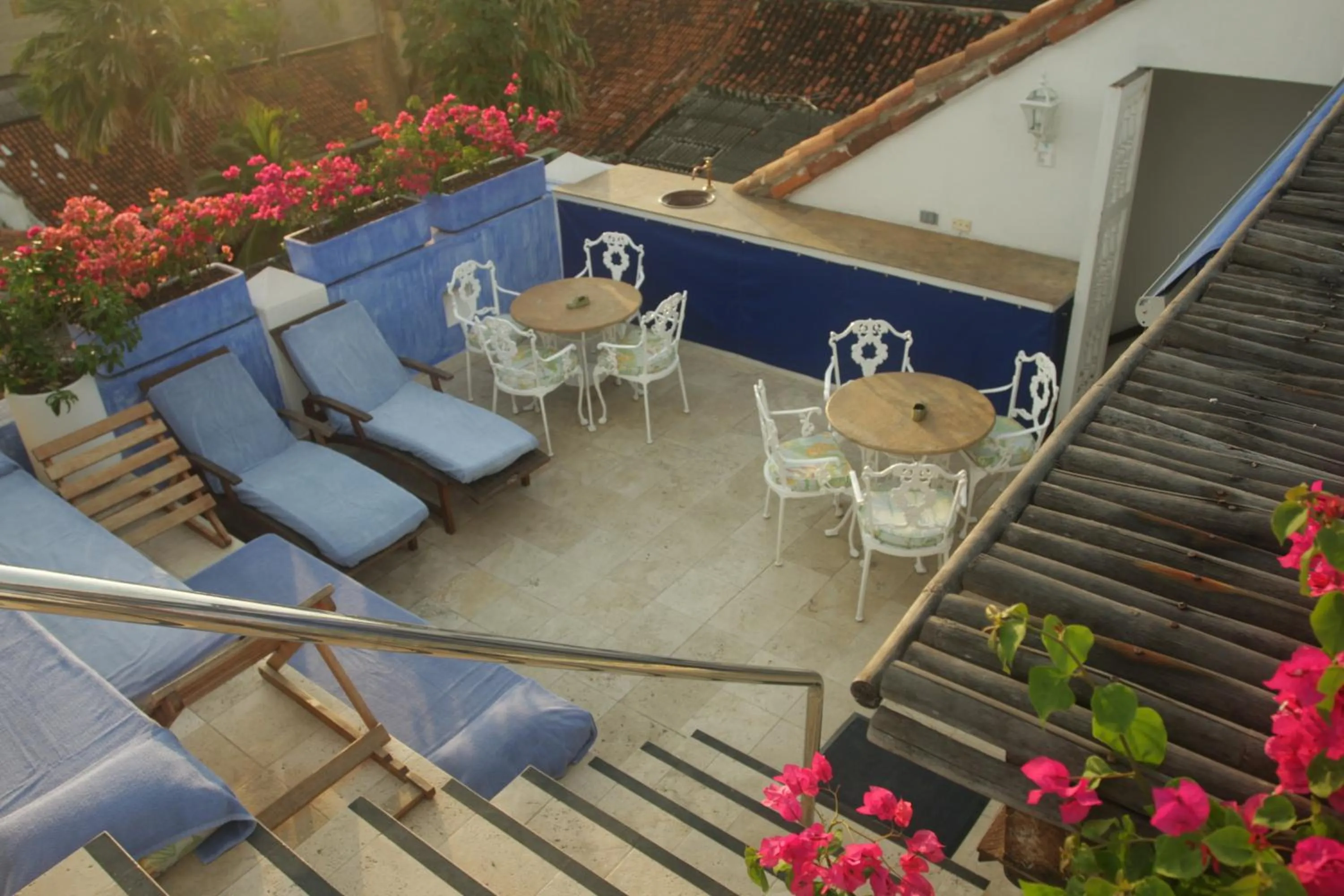 Patio in Hotel Casa Quero