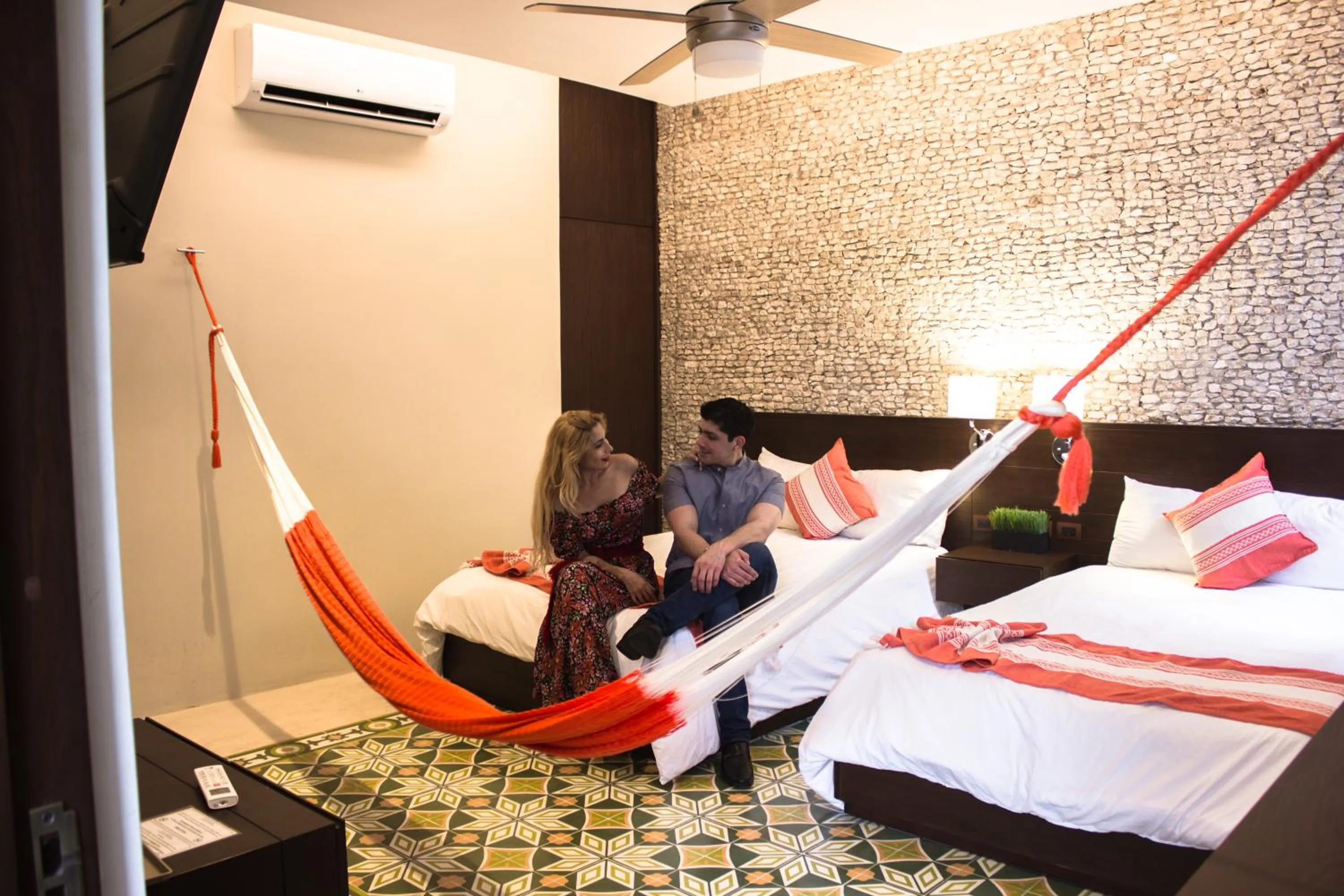 Bed in Hotel Marionetas