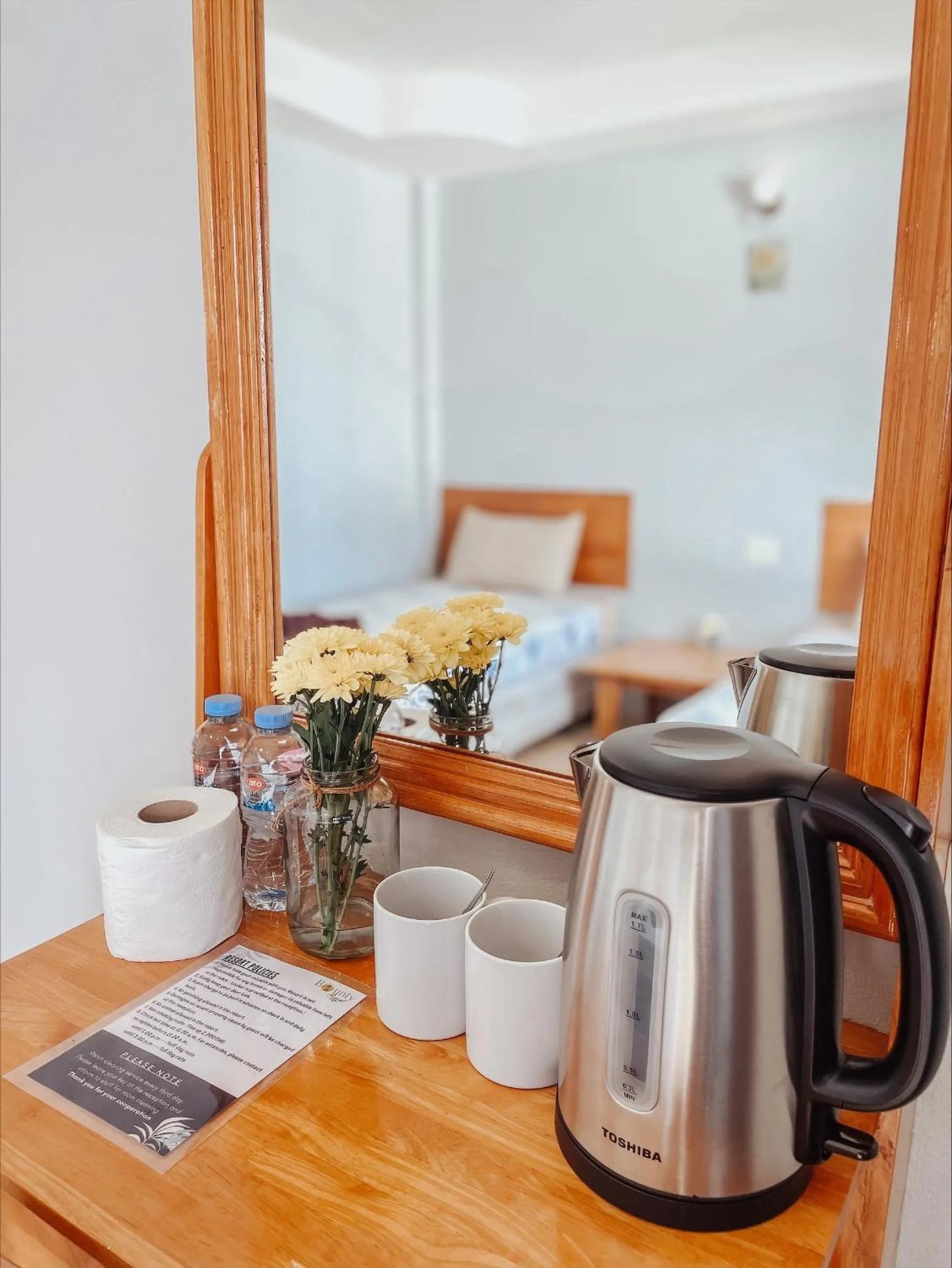 Coffee/tea facilities, Bed in Bounty Resort