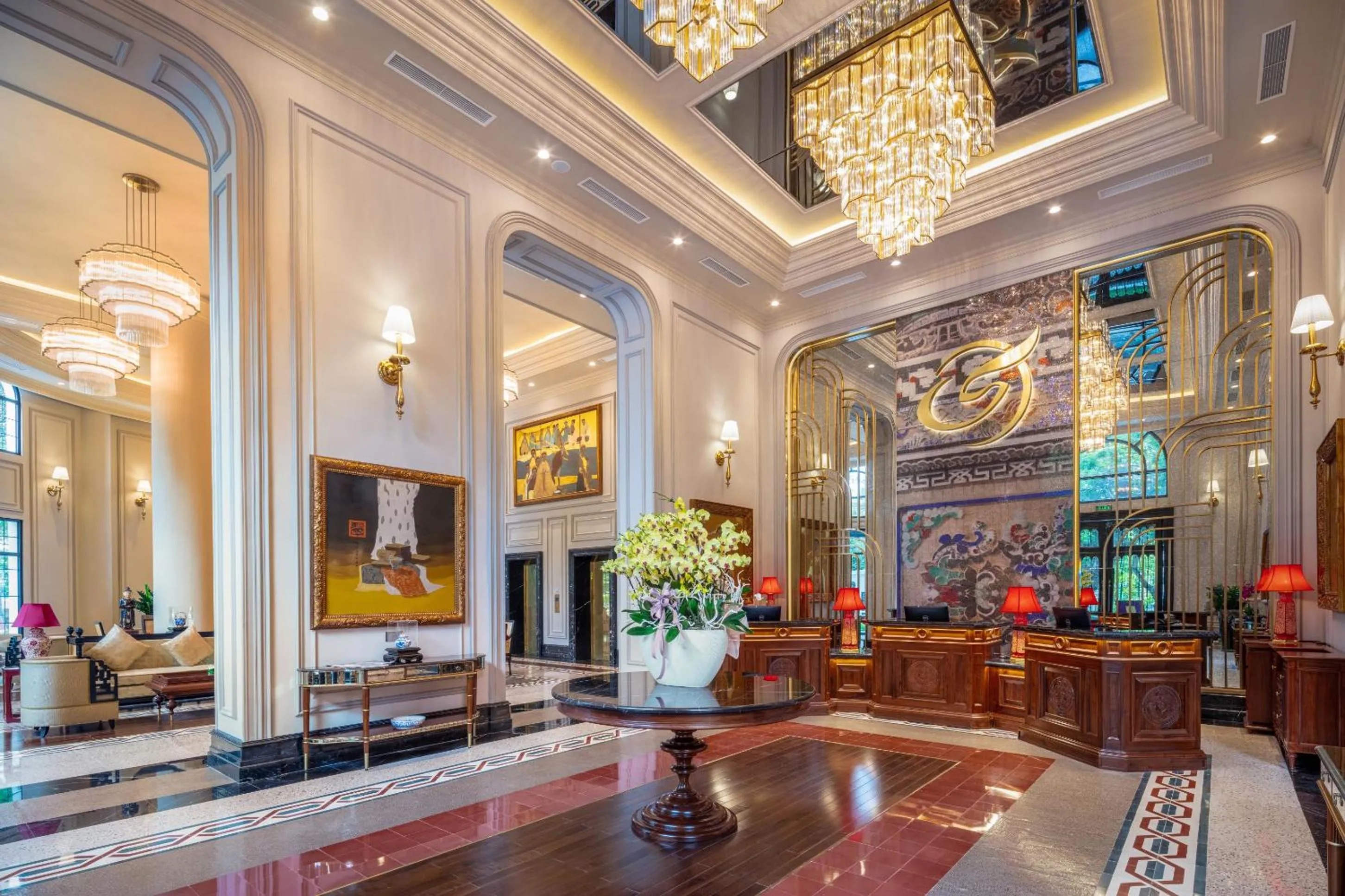 Lobby or reception in Silk Path Grand Hue Hotel
