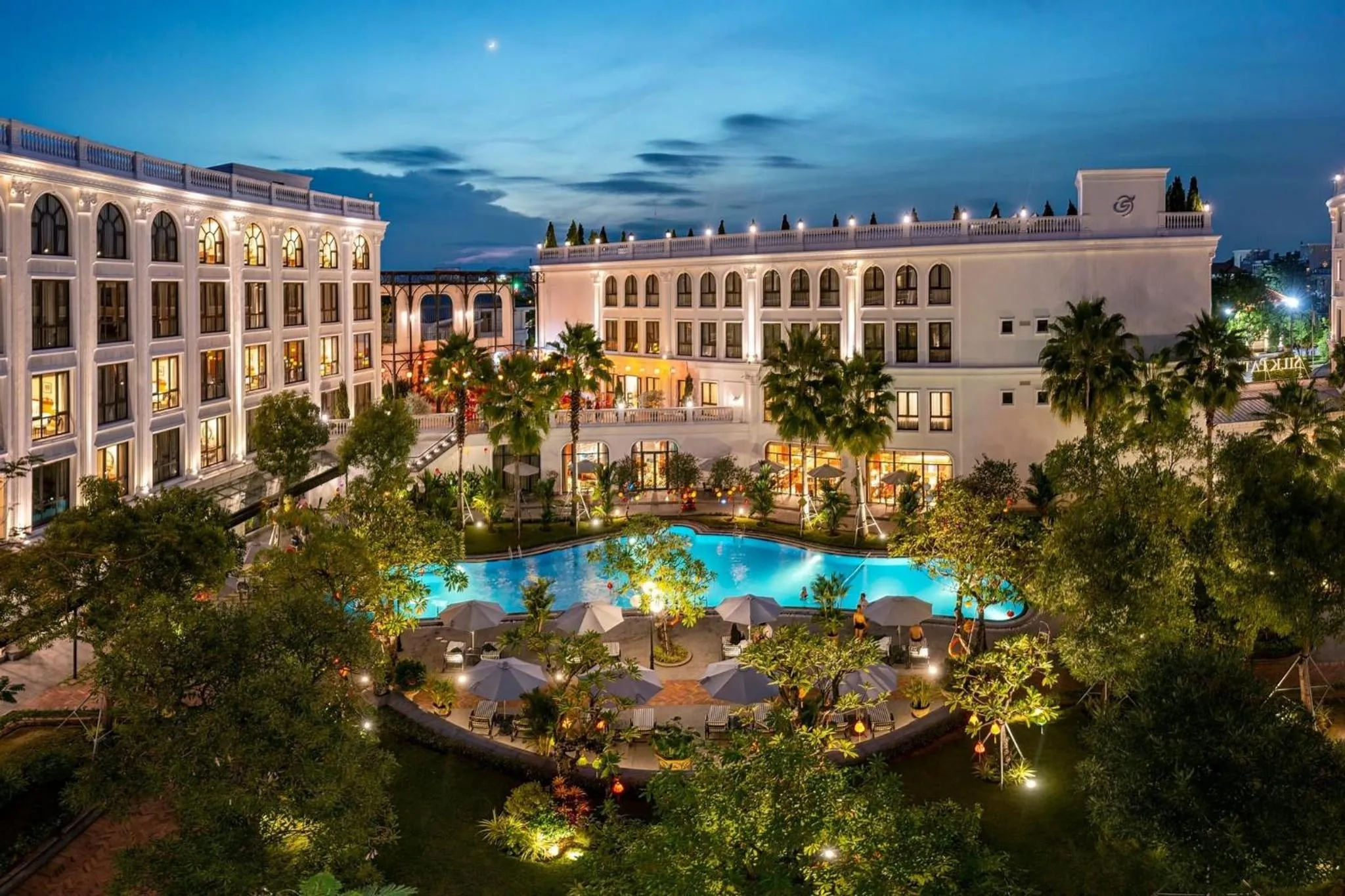 Garden view in Silk Path Grand Hue Hotel