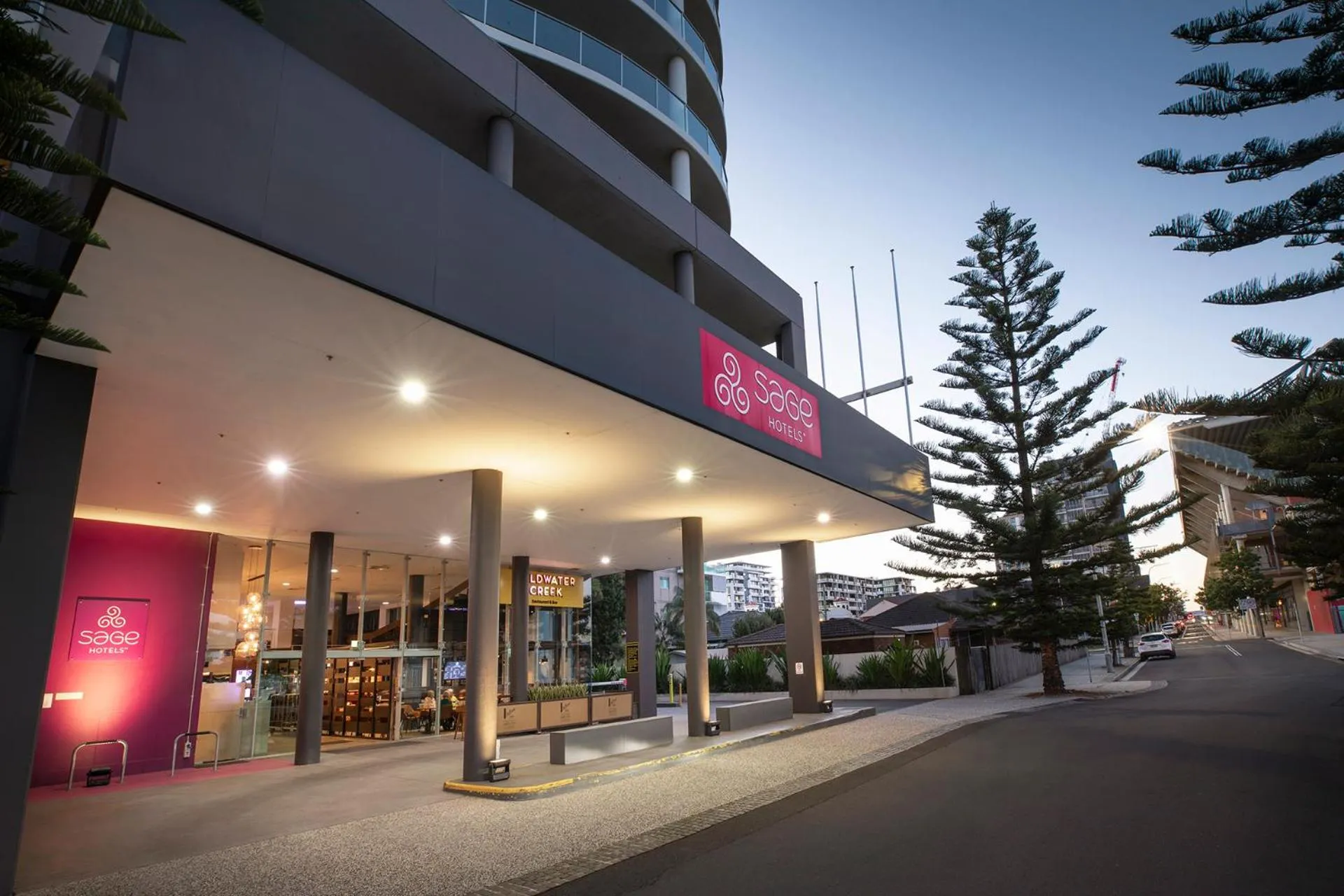 Facade/entrance in Sage Hotel Wollongong