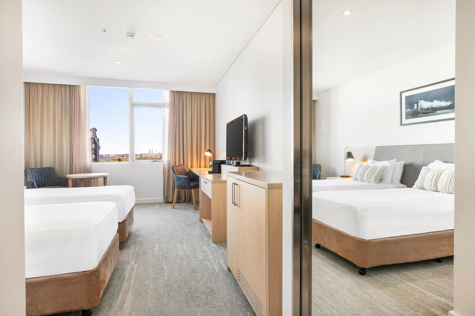 Bed in Sage Hotel Wollongong