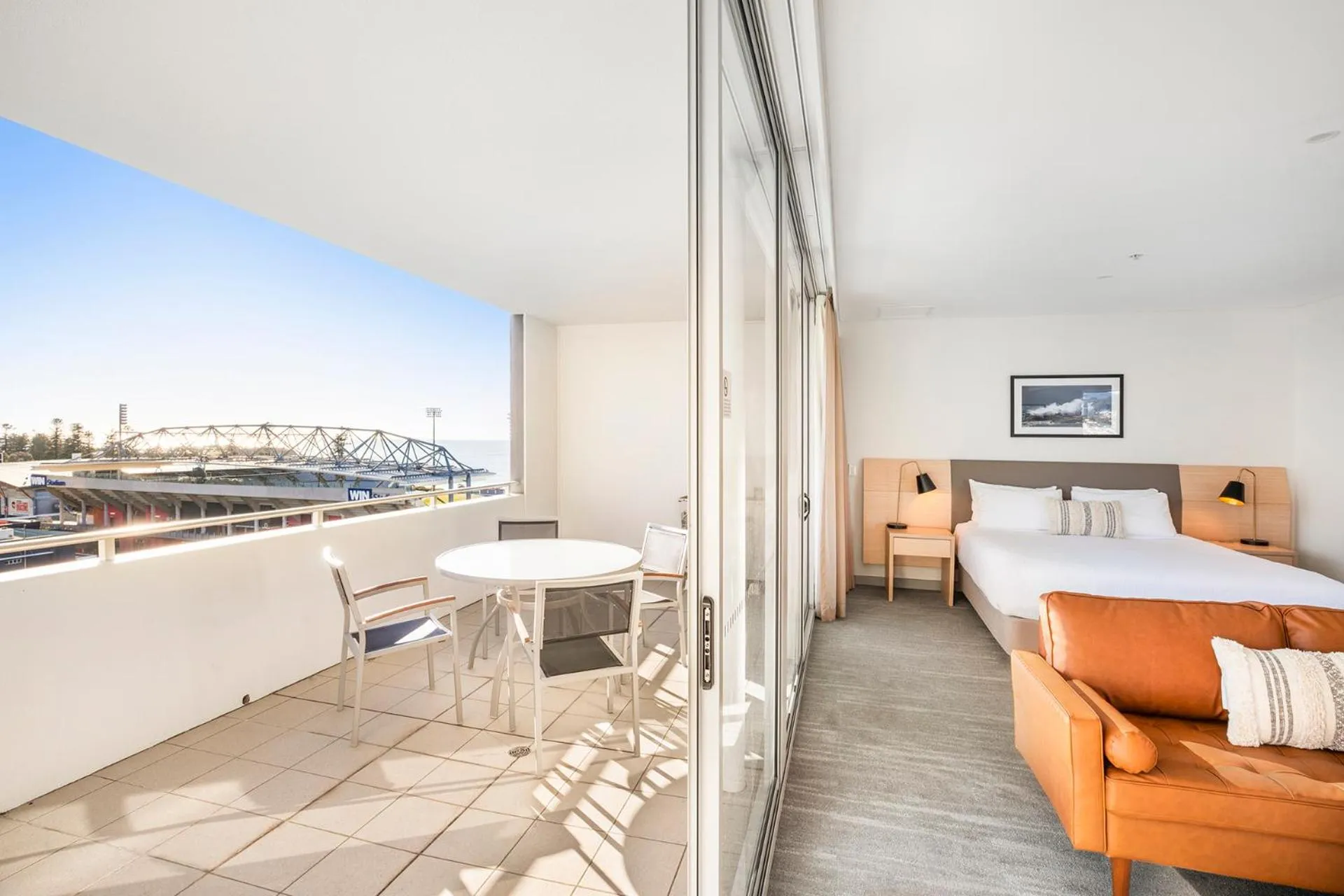 Seating area, Bed in Sage Hotel Wollongong