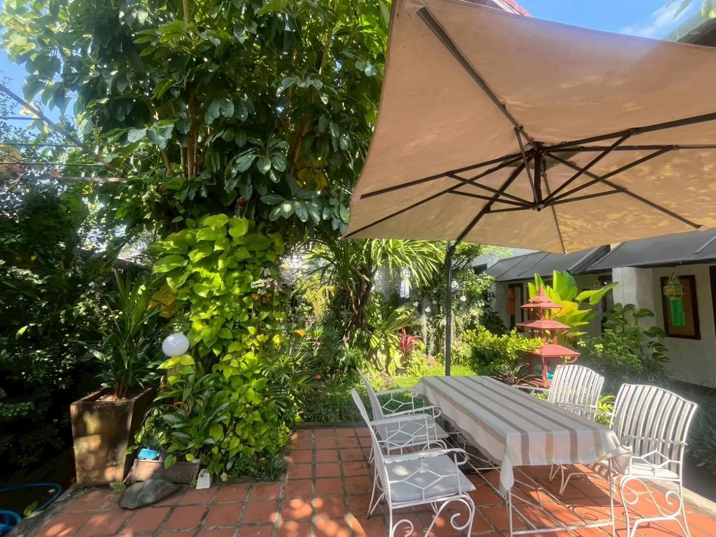 Garden in Baan Warabordee Hotel