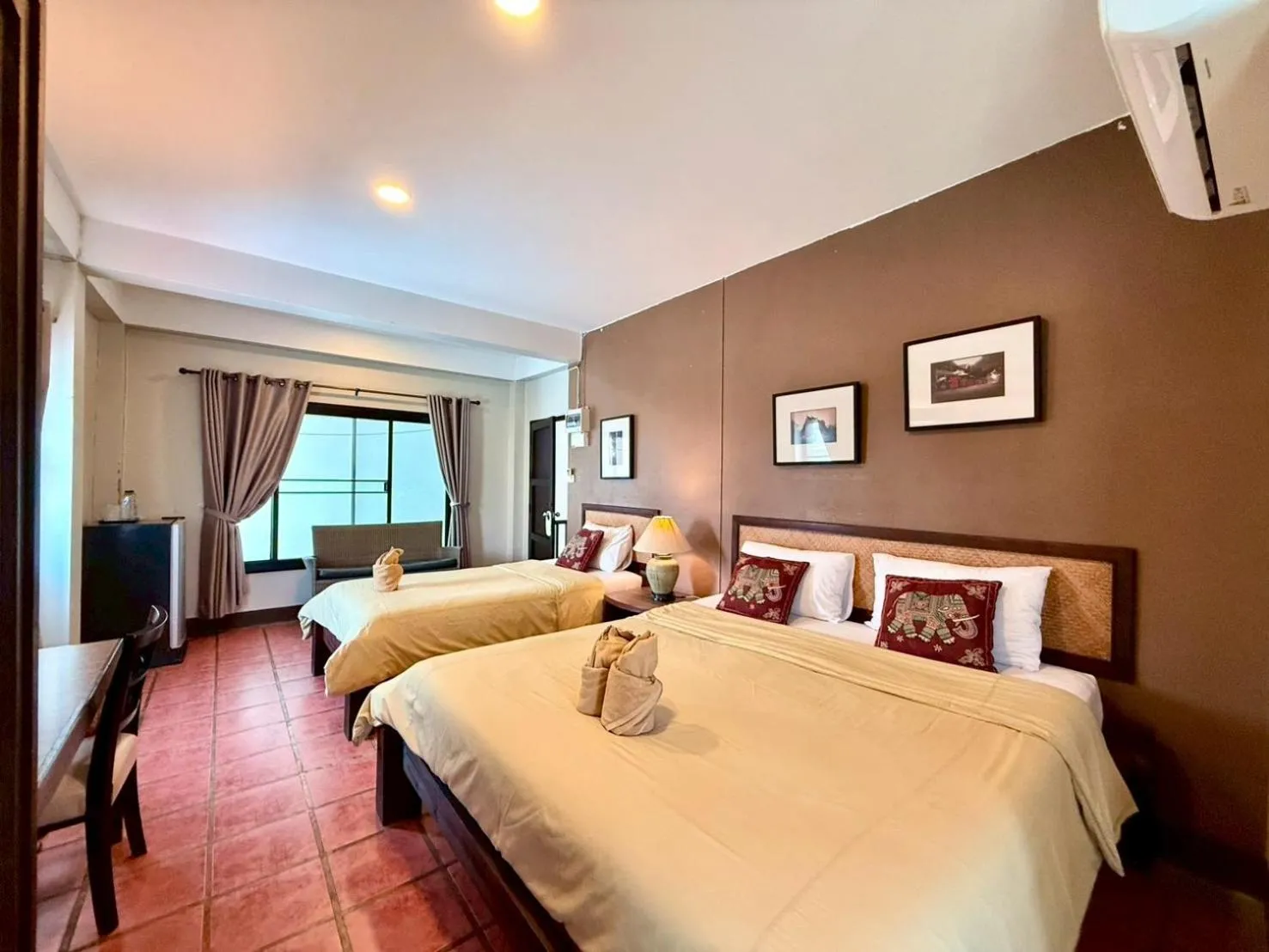 Bed in Baan Warabordee Hotel