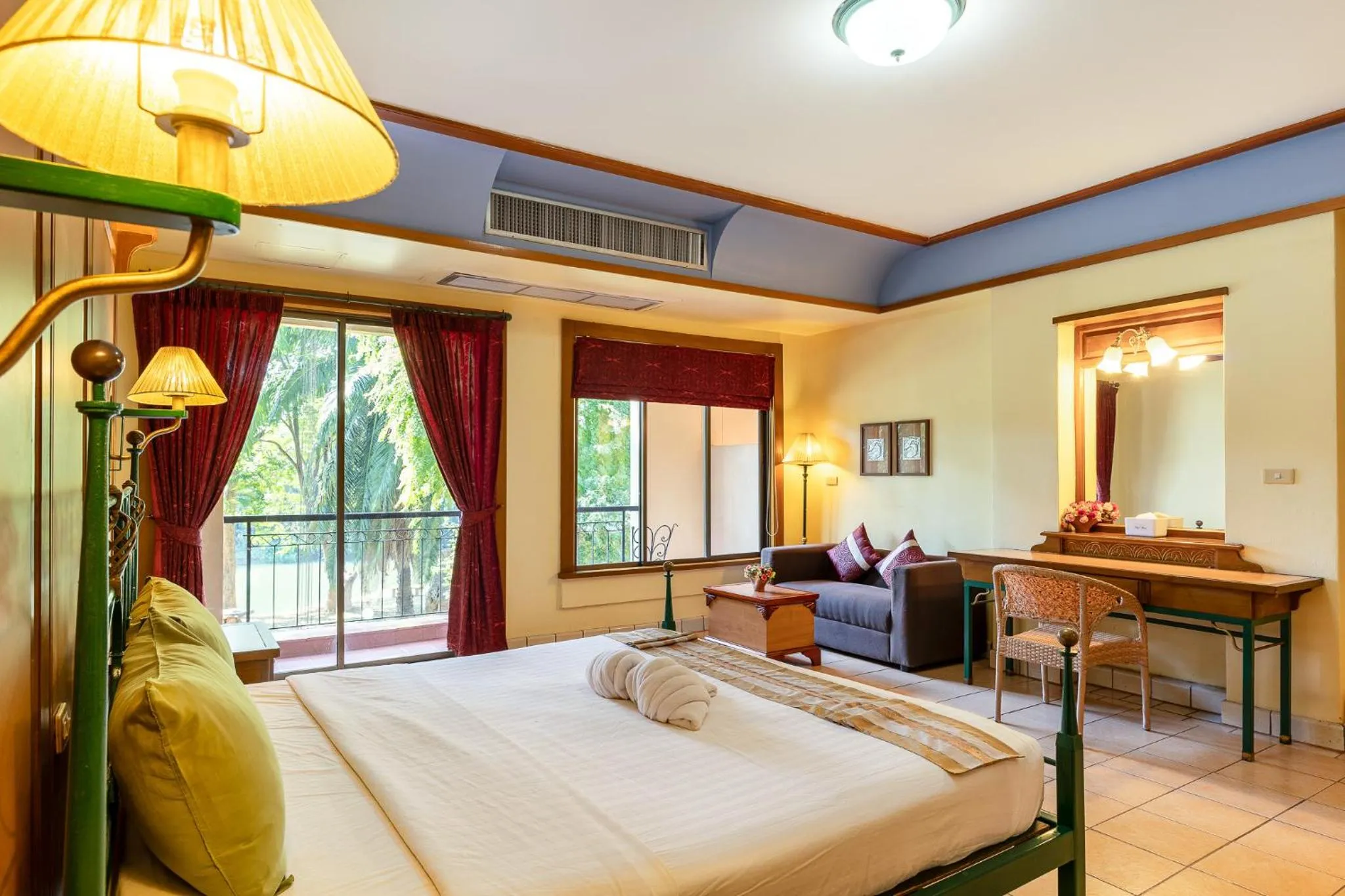 View (from property/room), Bed in Pung-Waan Resort & Spa