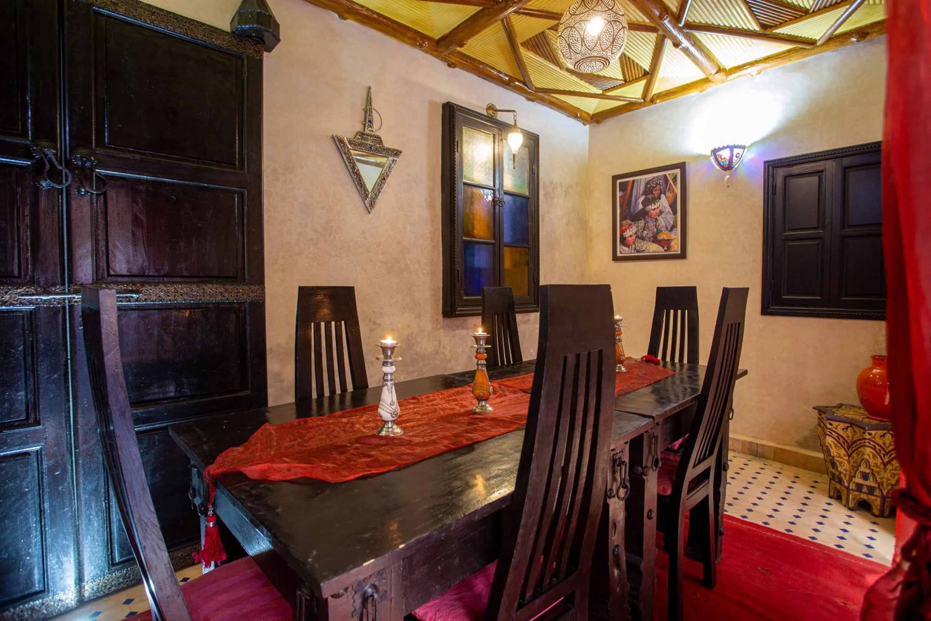 Dining area in Riad Christina
