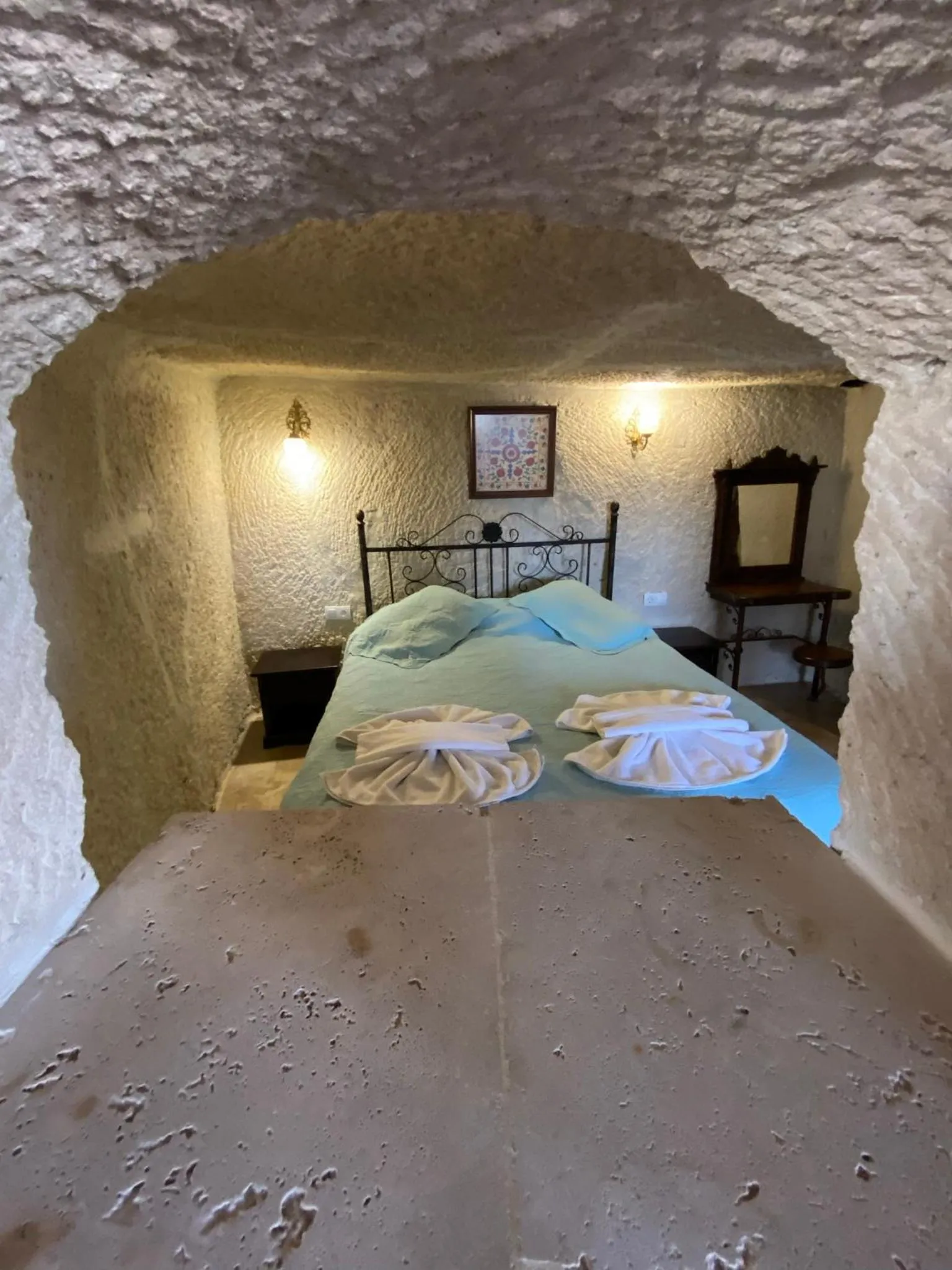 Bed in Turquaz Cave Hotel