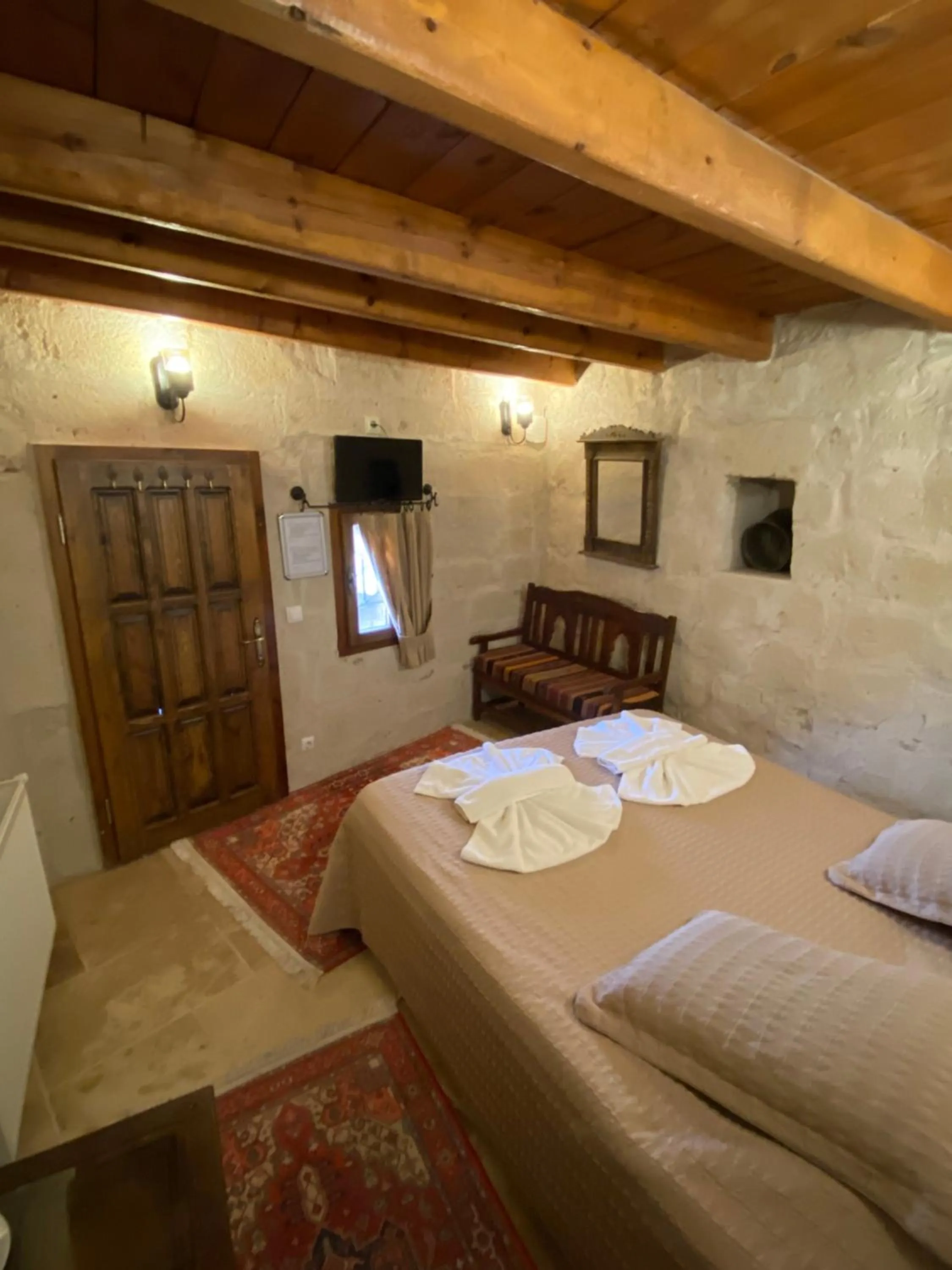 Bed in Turquaz Cave Hotel