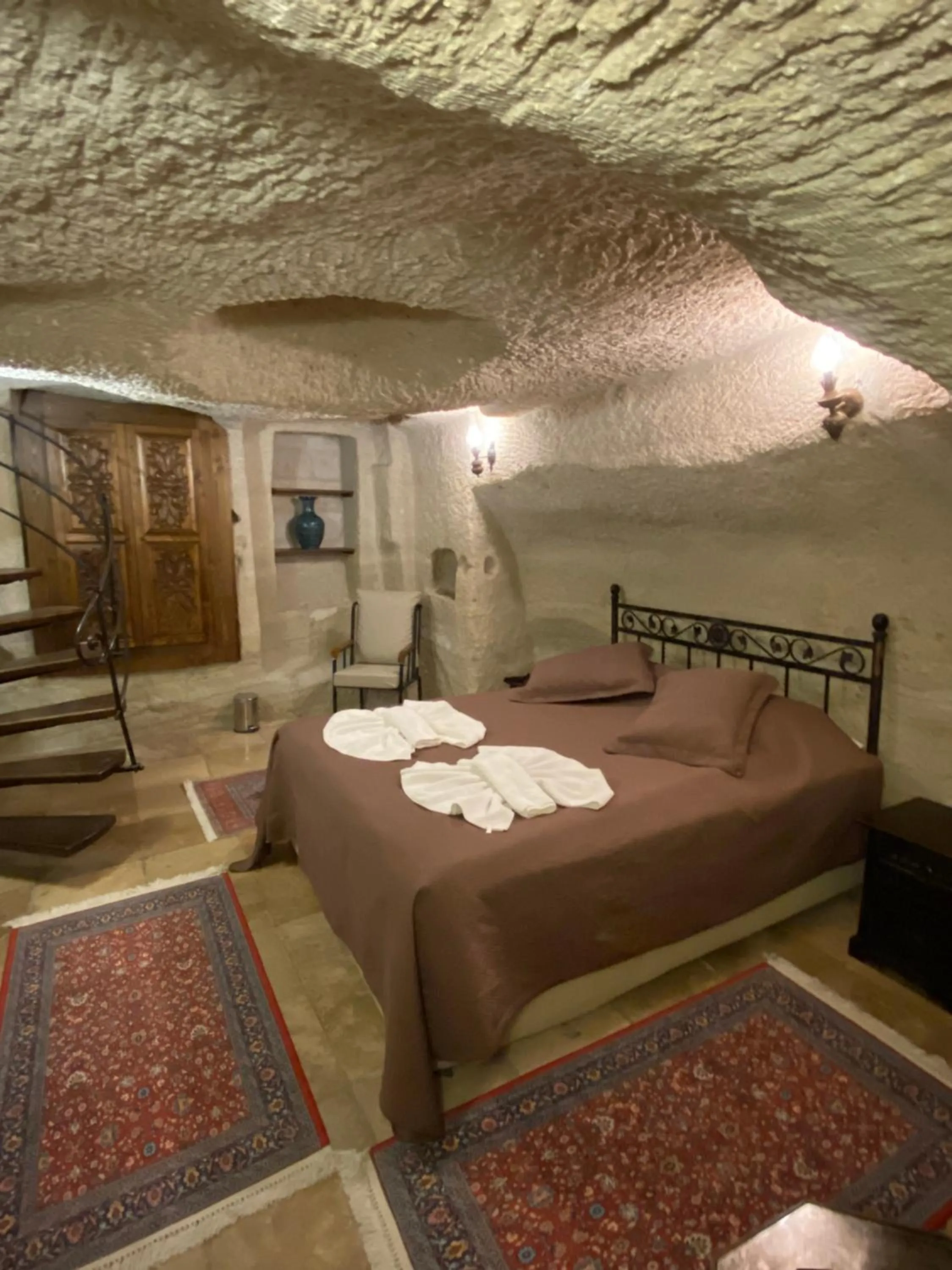Bed in Turquaz Cave Hotel