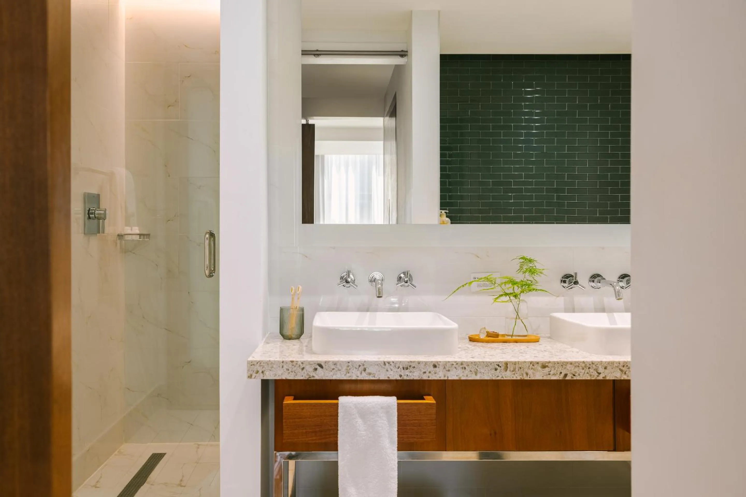 Living room in The Circ powered by Sonder