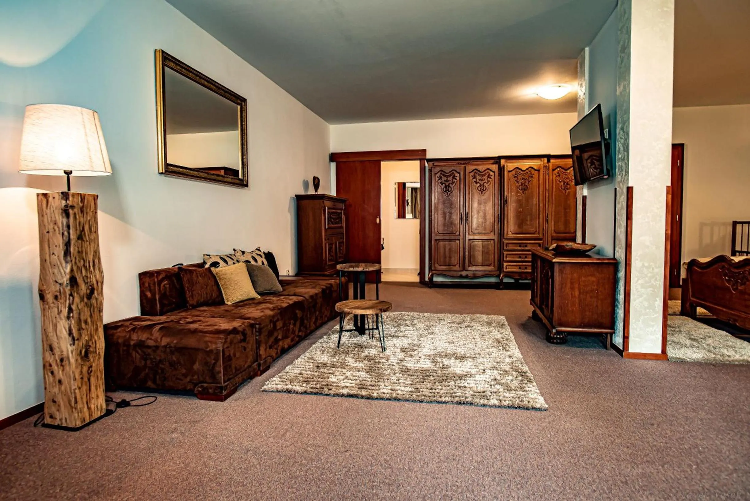 Seating area in Penzion a restaurace Staré Časy
