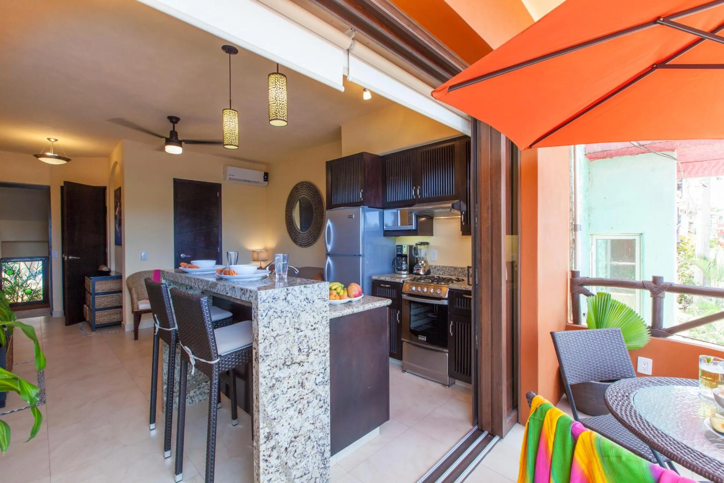 Kitchen or kitchenette in Beach Break Suites Sayulita
