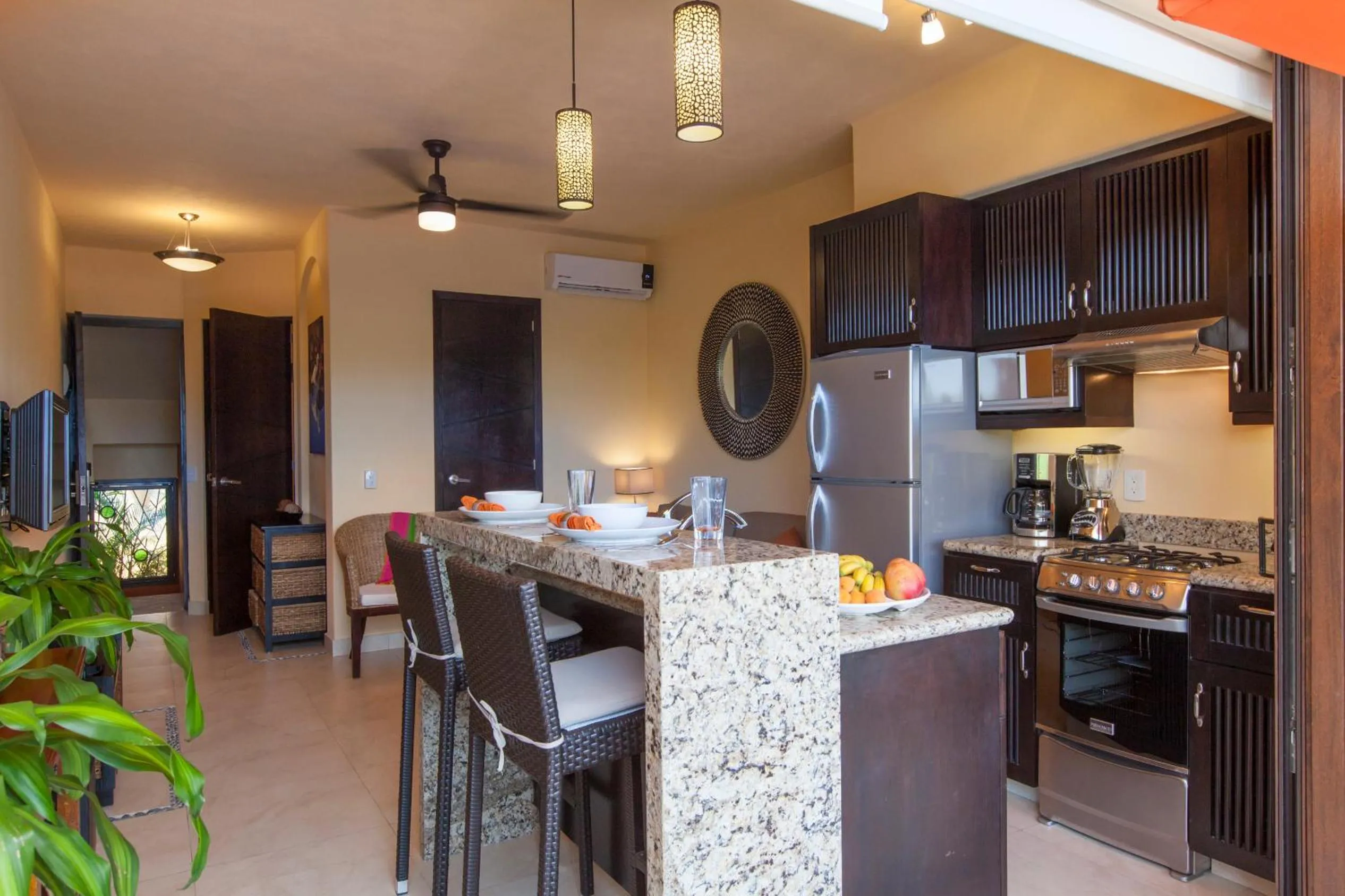 Kitchen or kitchenette in Beach Break Suites Sayulita