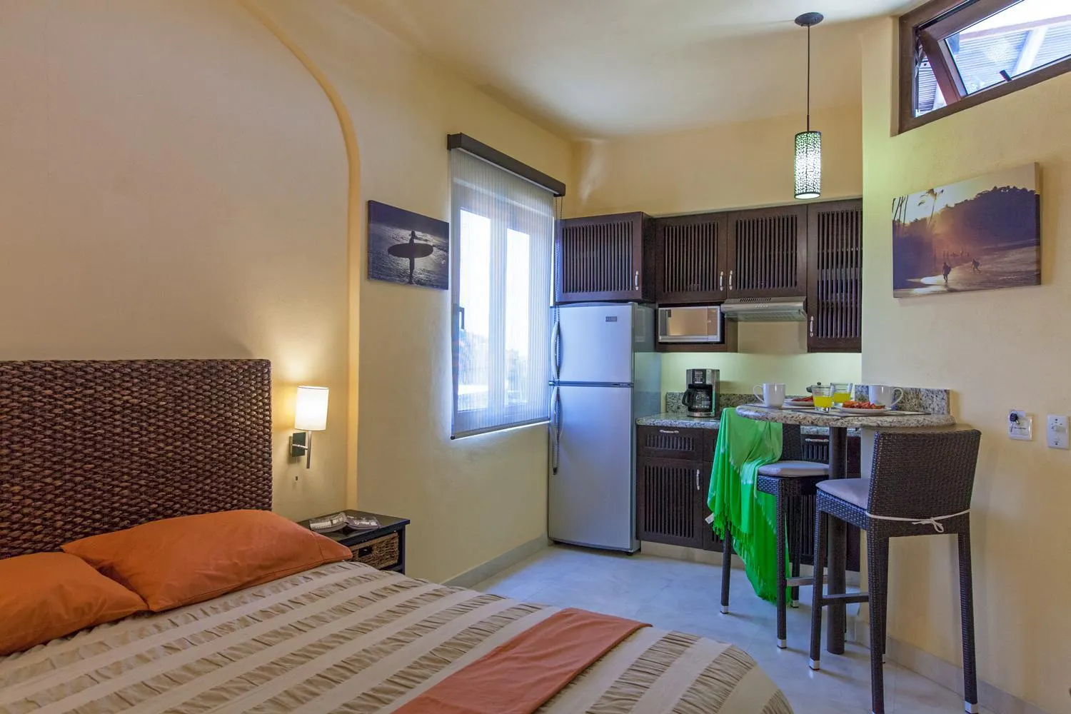 Bed in Beach Break Suites Sayulita