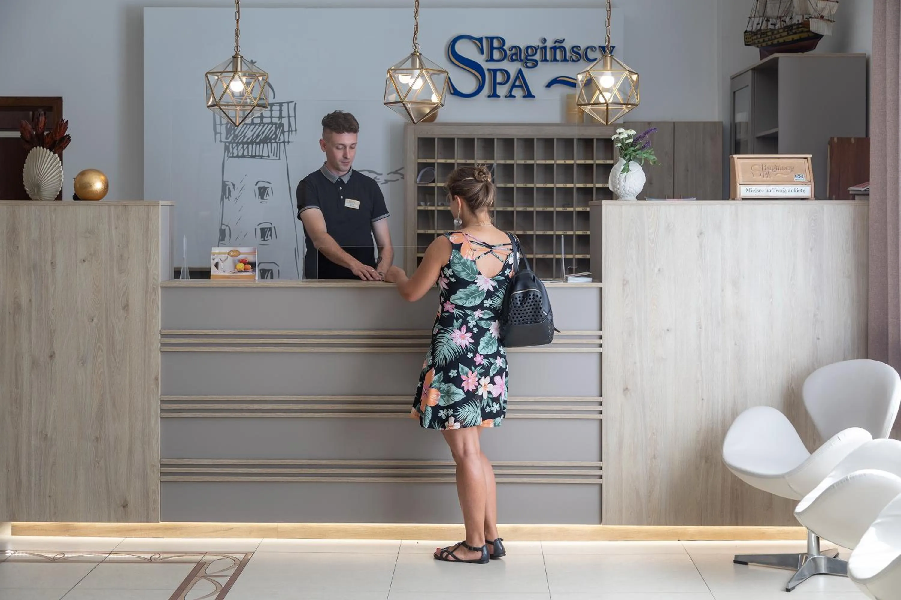 Lobby or reception in Bagińscy Spa
