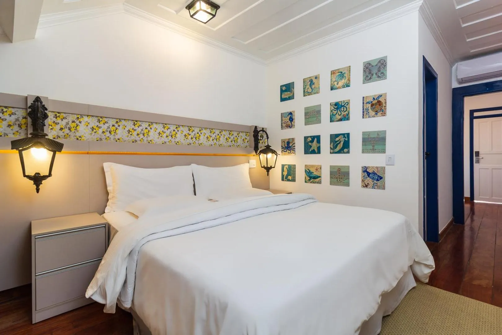 Bed in Pousada Aconchego