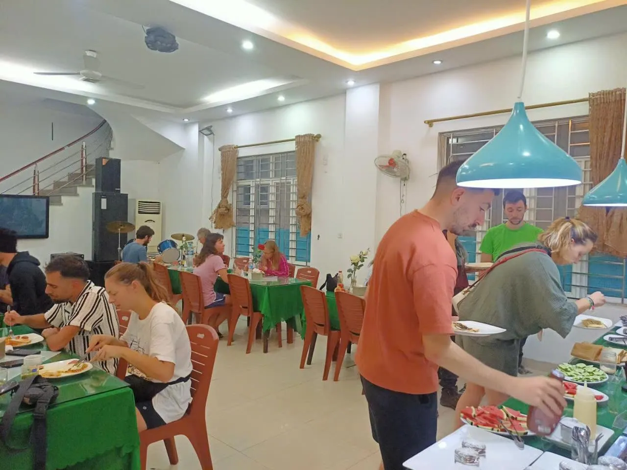Breakfast in catba island hotel