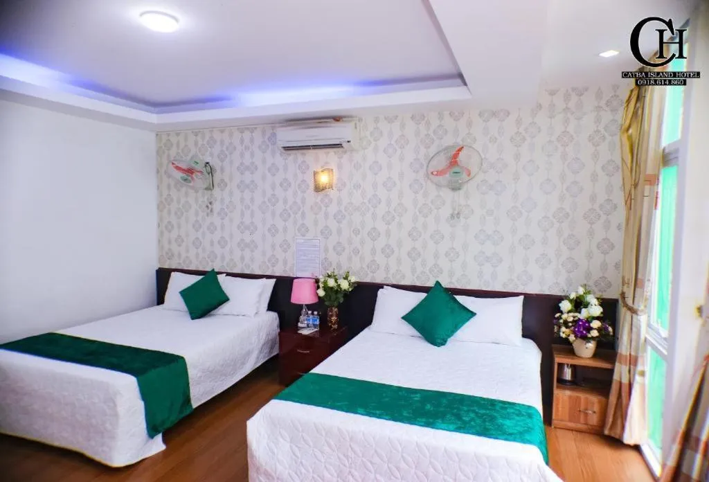 Bed in catba island hotel