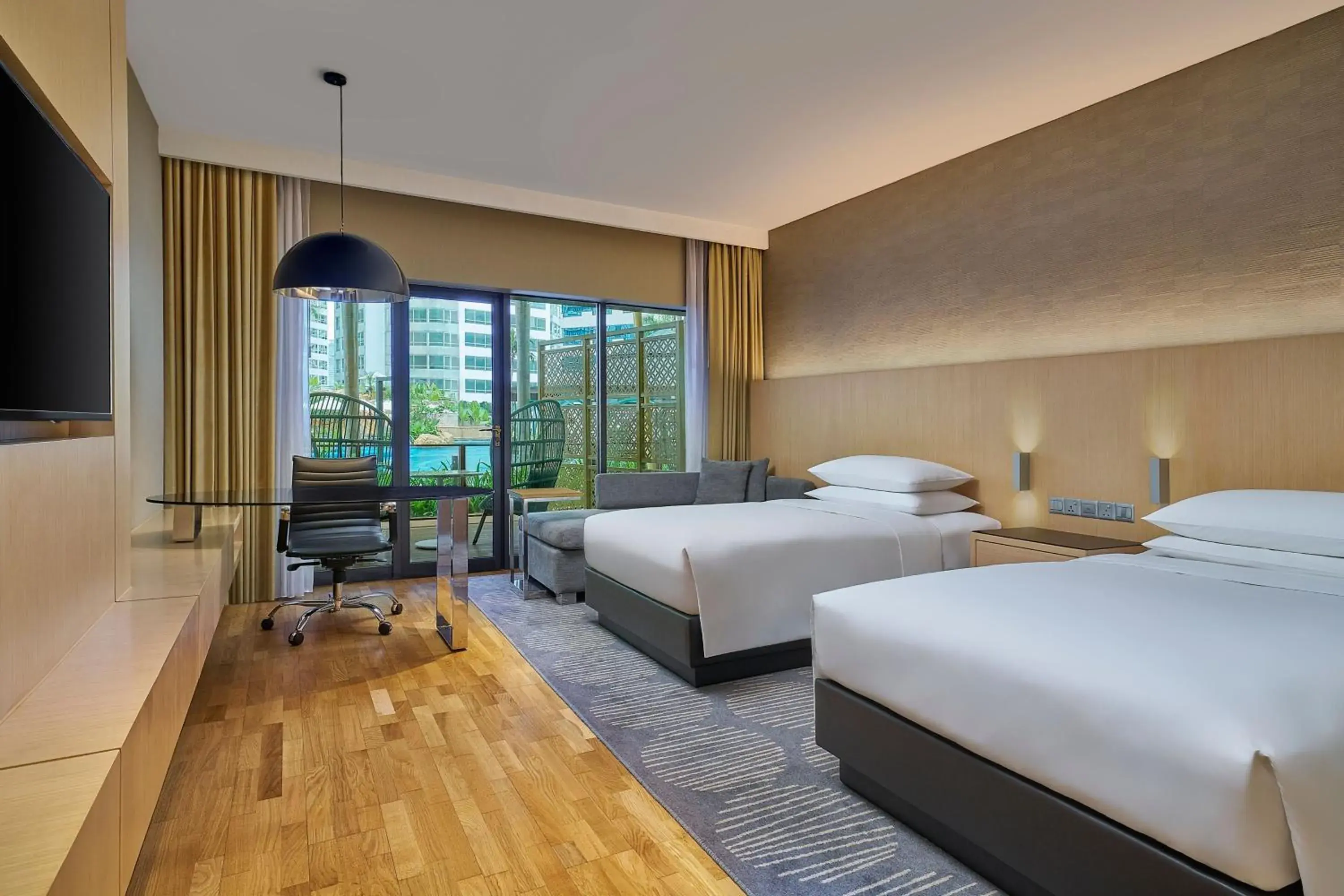 Twin Room with Sofa Bed and Pool View/Access in Renaissance Kuala Lumpur Hotel & Convention Centre Twin Room with Sofa Bed and Pool View/Access in Renaissance Kuala Lumpur Hotel & Convention Centre