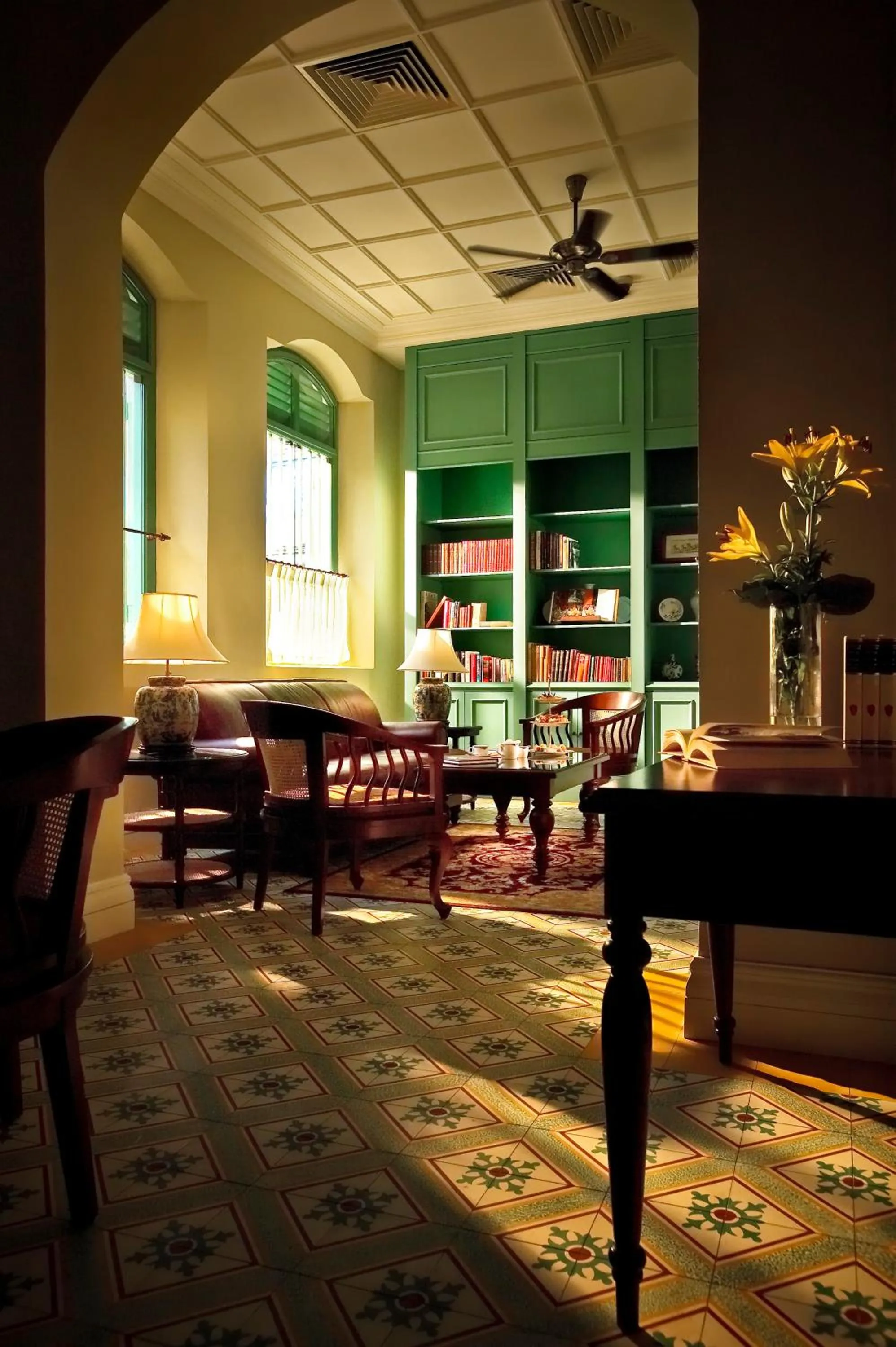 Library in The Majestic Malacca Hotel - Small Luxury Hotels of the World