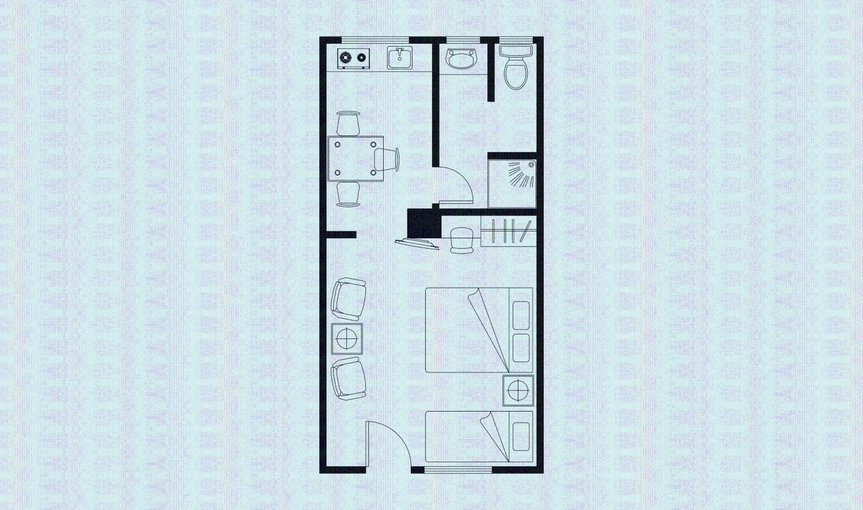Floor plan in Tudor Motor Lodge