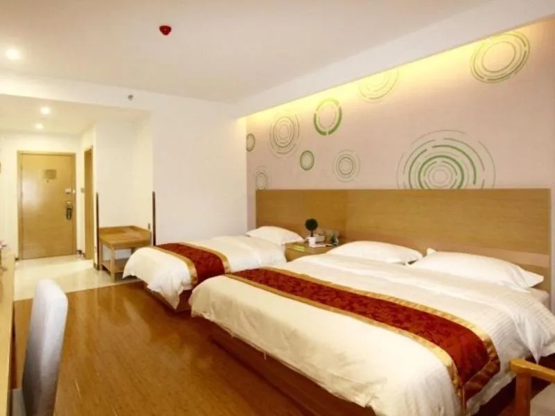 Bed in GreenTree Inn Zhejiang Jiaxing Xiuzhou District Wangjiangjin Town Business Hotel
