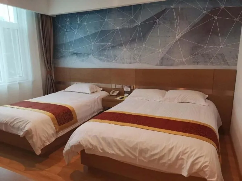 Bed in GreenTree Inn Shanxi Changzhi Lucheng Zhonghua Street Business Hotel