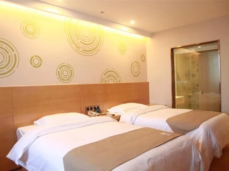 Bed in GreenTree Inn Jiangsu Changzhou Jintan district Zhixi Town South Zhenxing Road Express Hotel