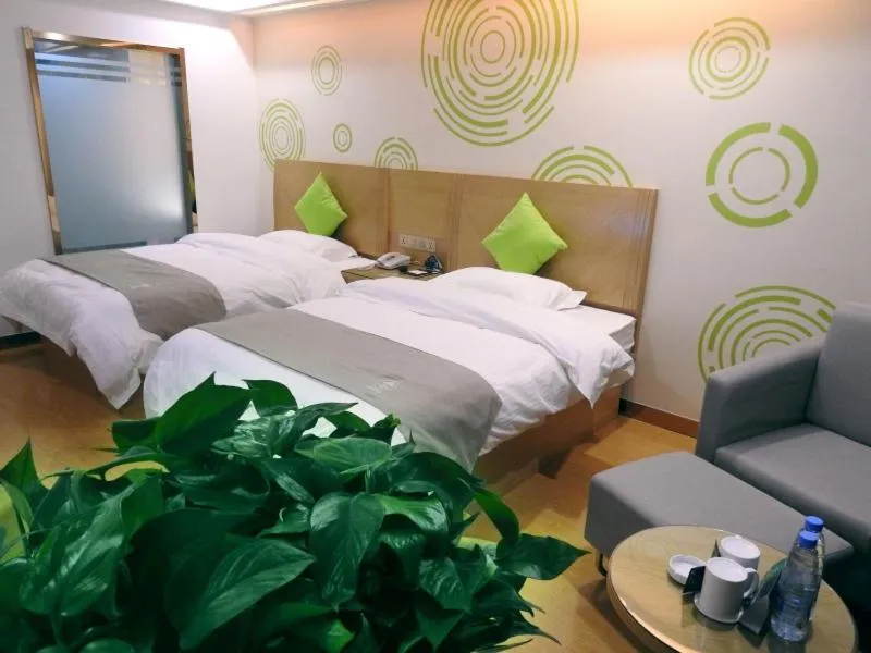 Property building, Bed in GreenTree Inn Hefei Feidong New District Huishang City Express Hotel