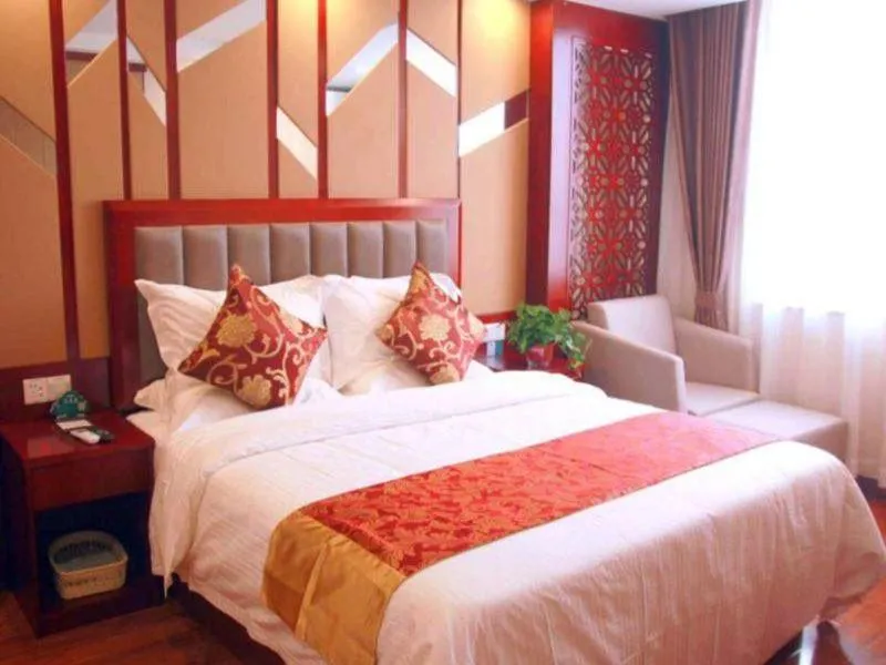Bed in GreenTree Inn Beijing Nansihuan Xinfadi Business Hotel