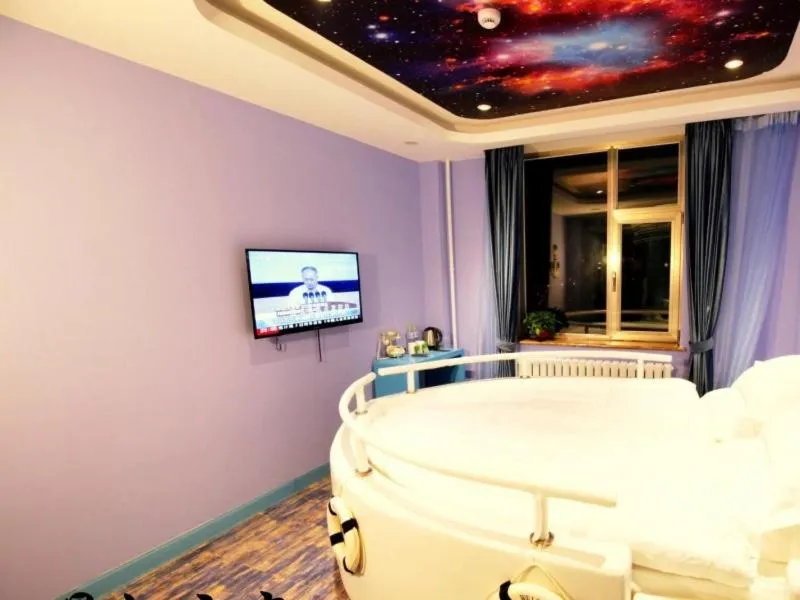 Bed in GreenTree Inn Beijing Nansihuan Xinfadi Business Hotel