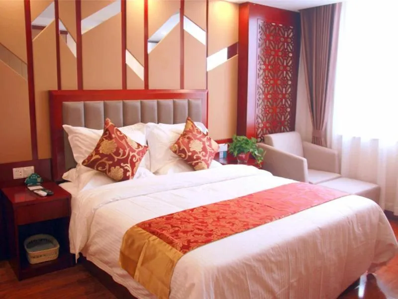 Bed in GreenTree Inn Beijing Nansihuan Xinfadi Business Hotel