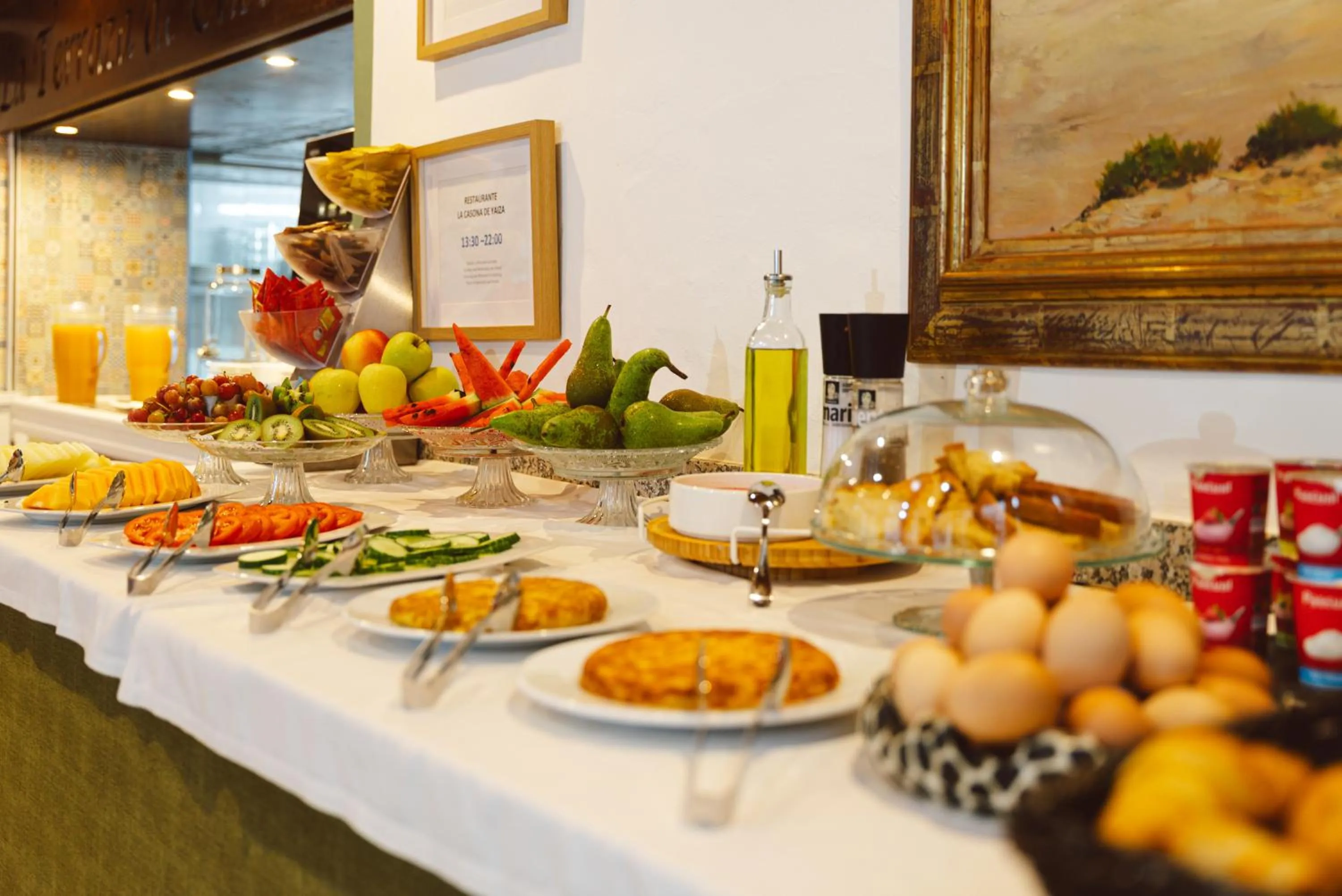 Buffet breakfast in La Casona de Yaiza I Hotel Emblematico