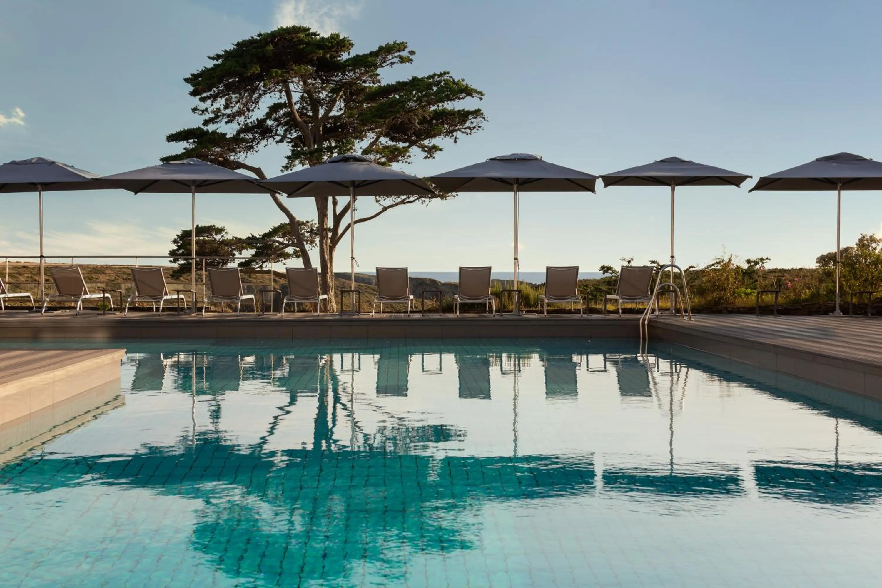 Swimming pool in Castel Clara Thalasso & Spa