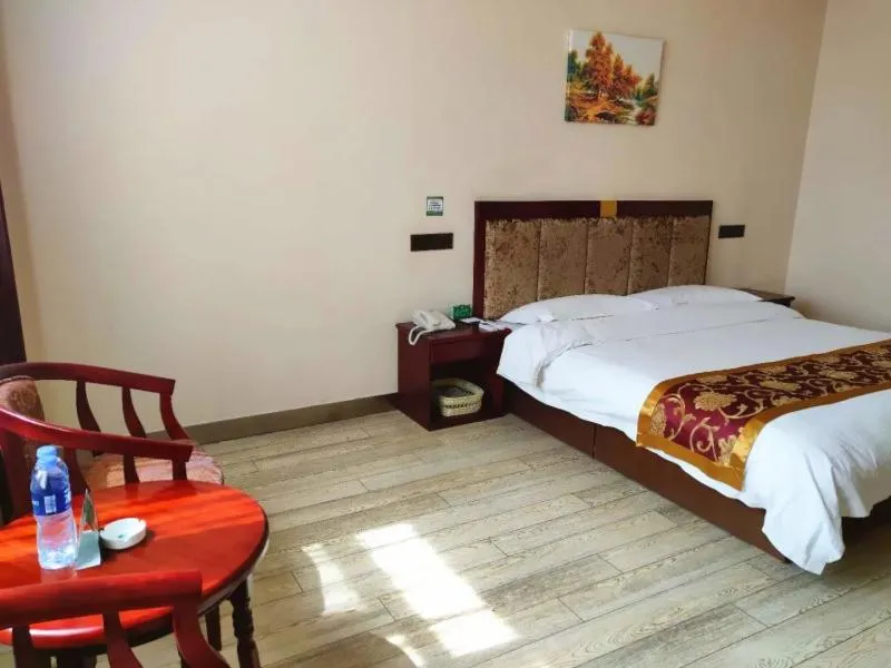 Bed in GreenTree Alliance Gansu Wuwei Commercial Pedestrian Street Hotel