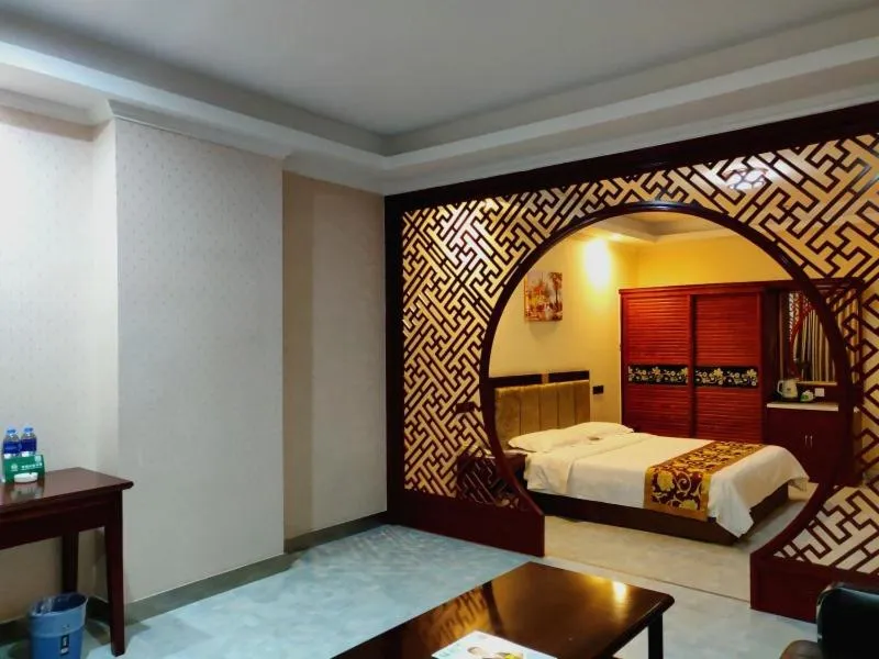 Bed in GreenTree Alliance Gansu Wuwei Commercial Pedestrian Street Hotel