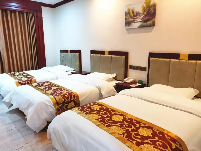 Bed in GreenTree Alliance Gansu Wuwei Commercial Pedestrian Street Hotel