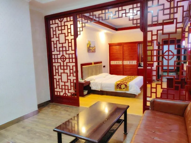 Bed in GreenTree Alliance Gansu Wuwei Commercial Pedestrian Street Hotel